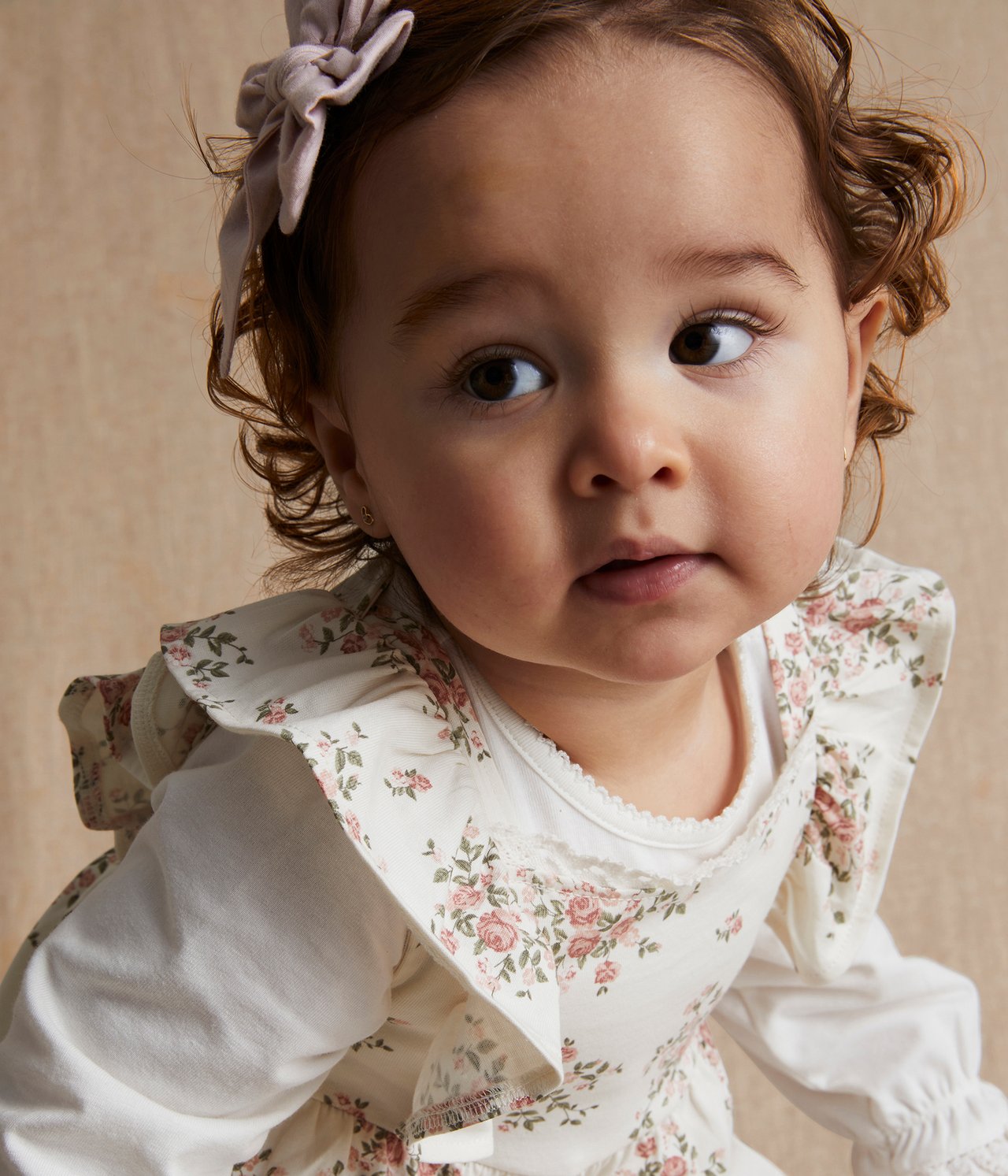 Kleid aus Baumwolle mit Blumenmuster - Naturweiß - 3