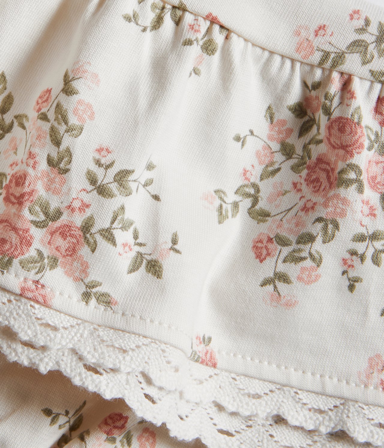 Kleid aus Baumwolle mit Blumenmuster - Naturweiß - 5
