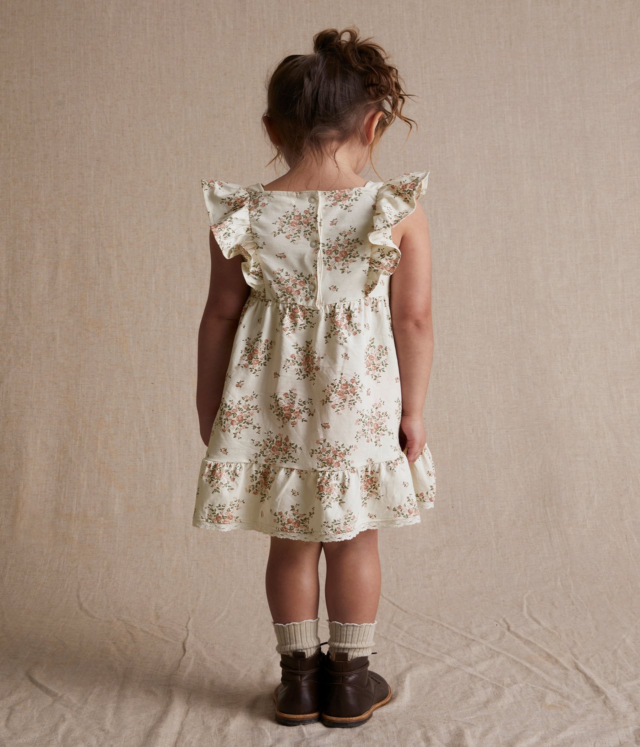 Cotton floral dress - Off-white - 5