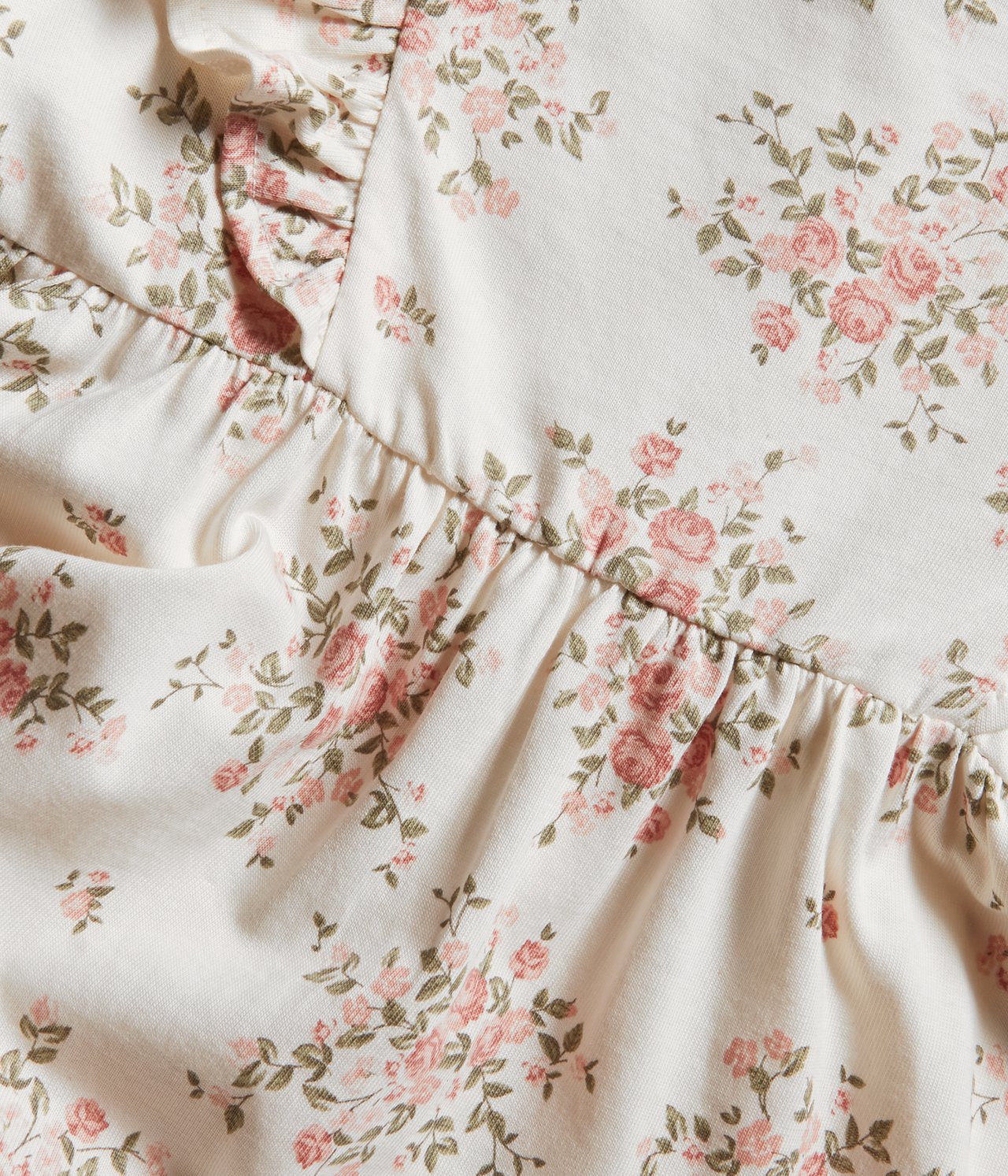 Cotton floral dress - Off-white - 6