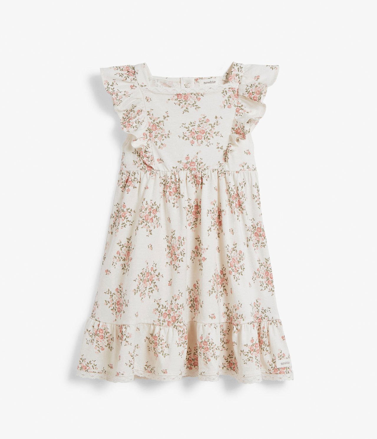 Cotton floral dress - Off-white - 7