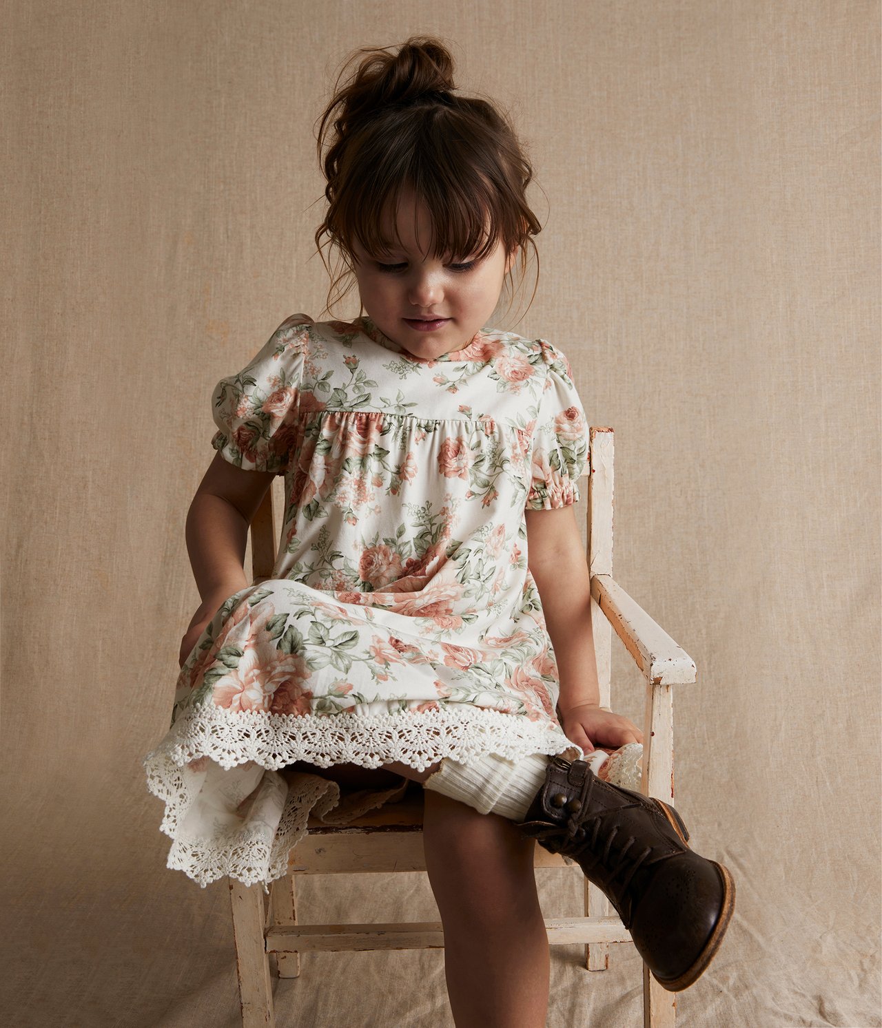 Spring rose dress - Off-white - 3