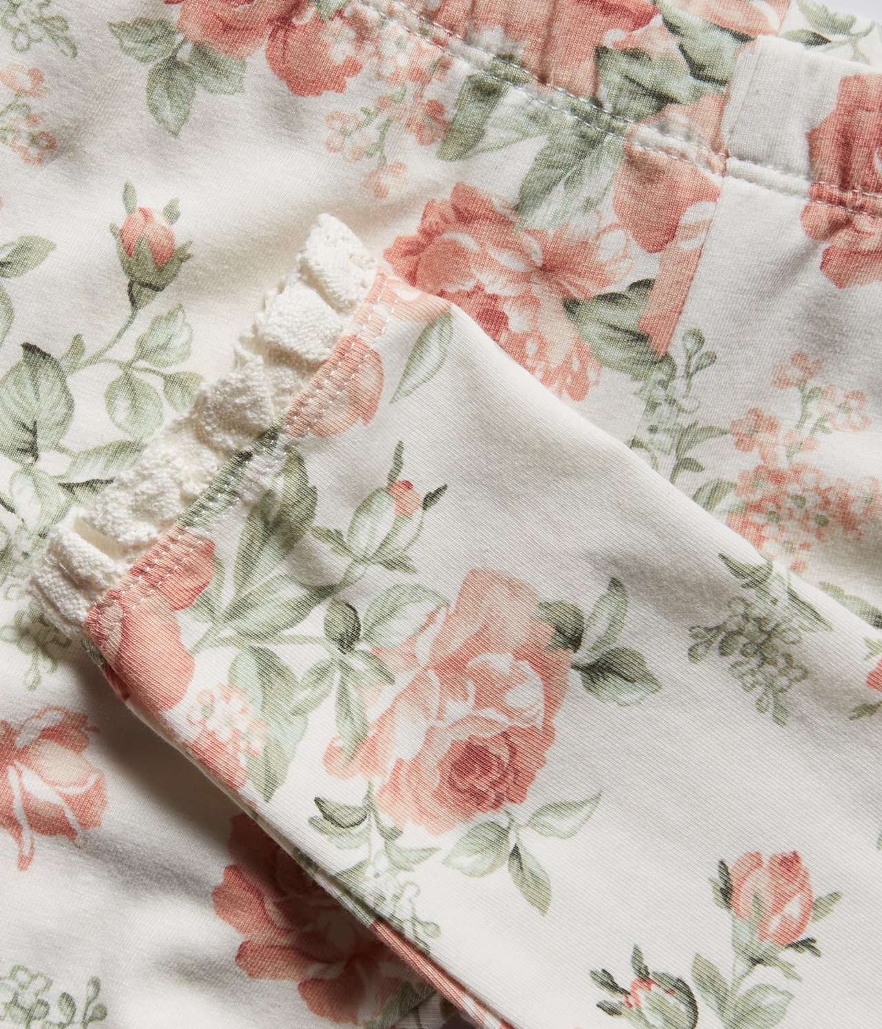 Spring rose leggings - Off-white - 1