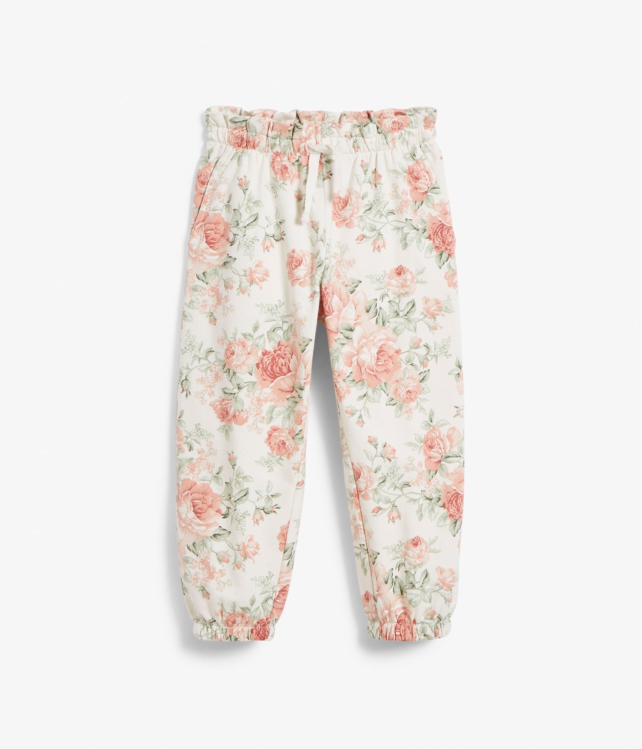 Jogginghose mit Rosenmuster - Naturweiß - 2
