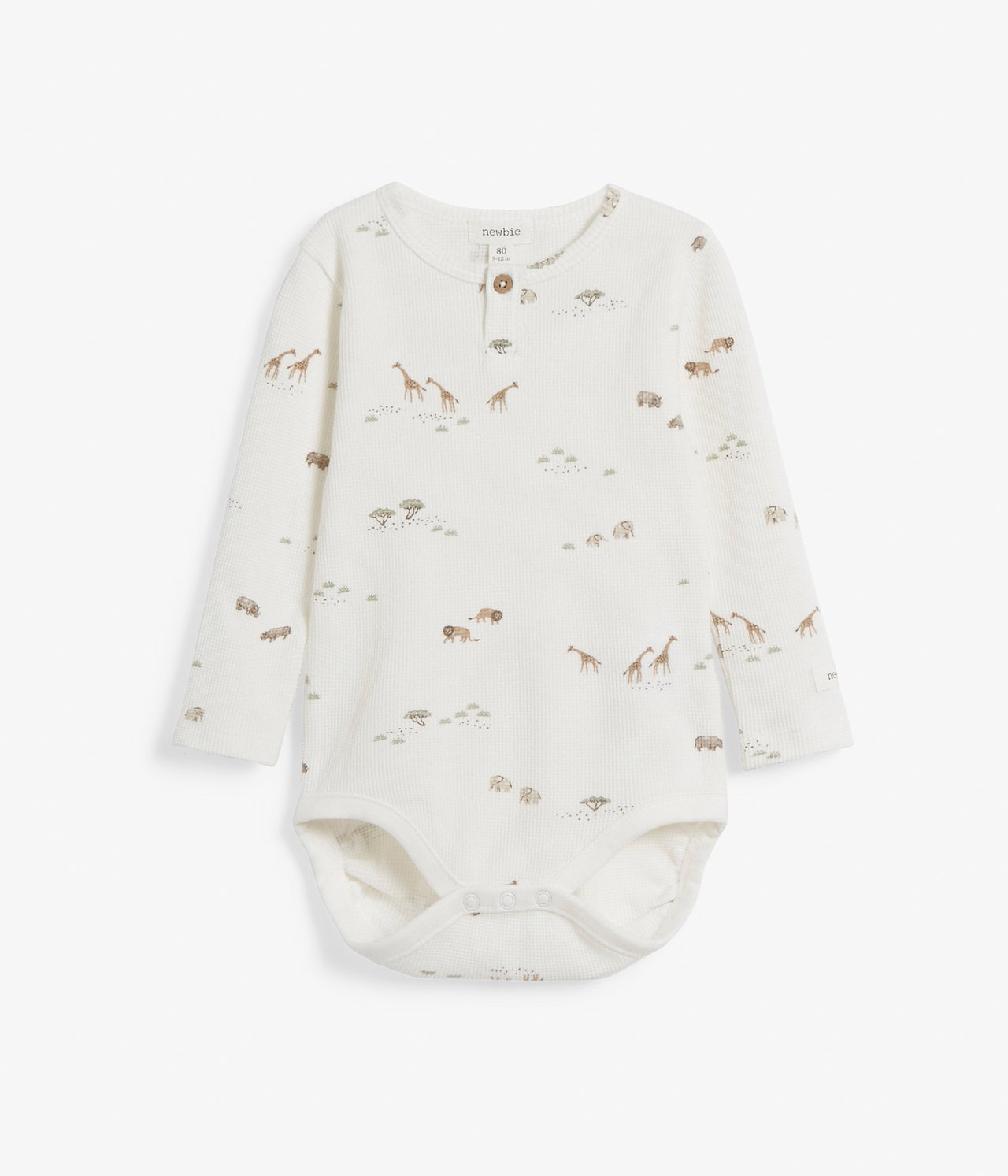 Waffle safari bodysuit - Off-white - 2