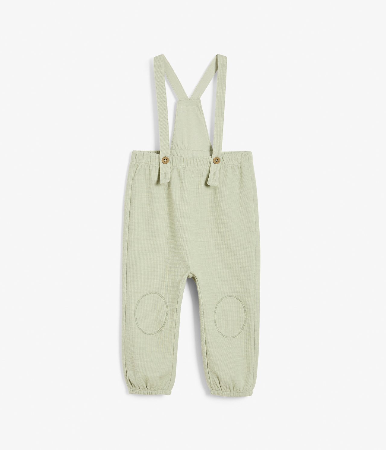 Green suspender pants - Green - 5