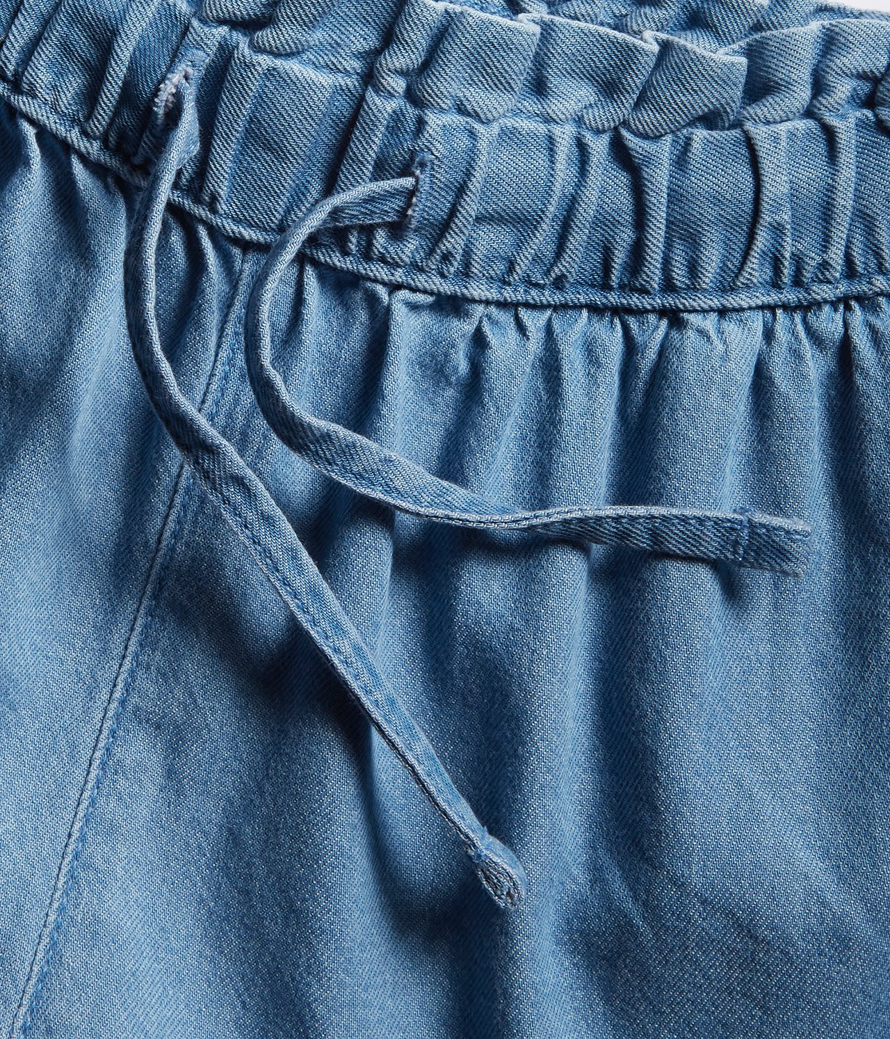 Shorts aus Chambray - Hellblauer Denim - 1