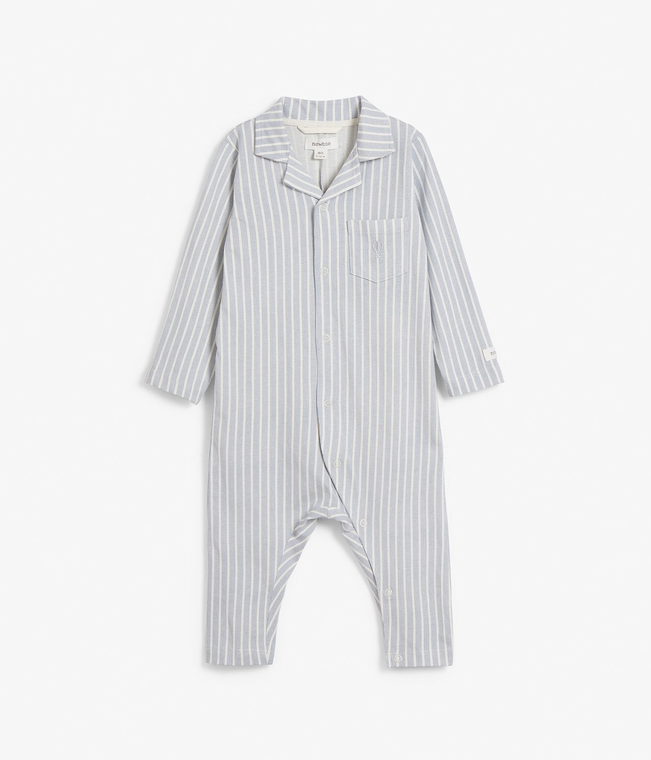 Striped sleepsuit - Blue - 2