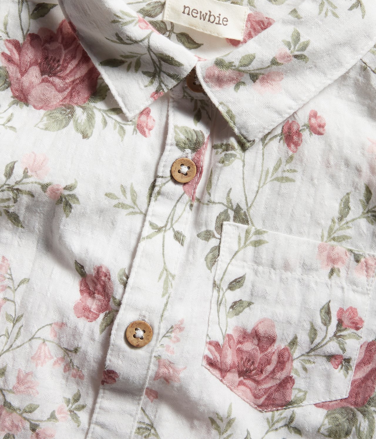 Floral short-sleeved shirt - Off-white - 2