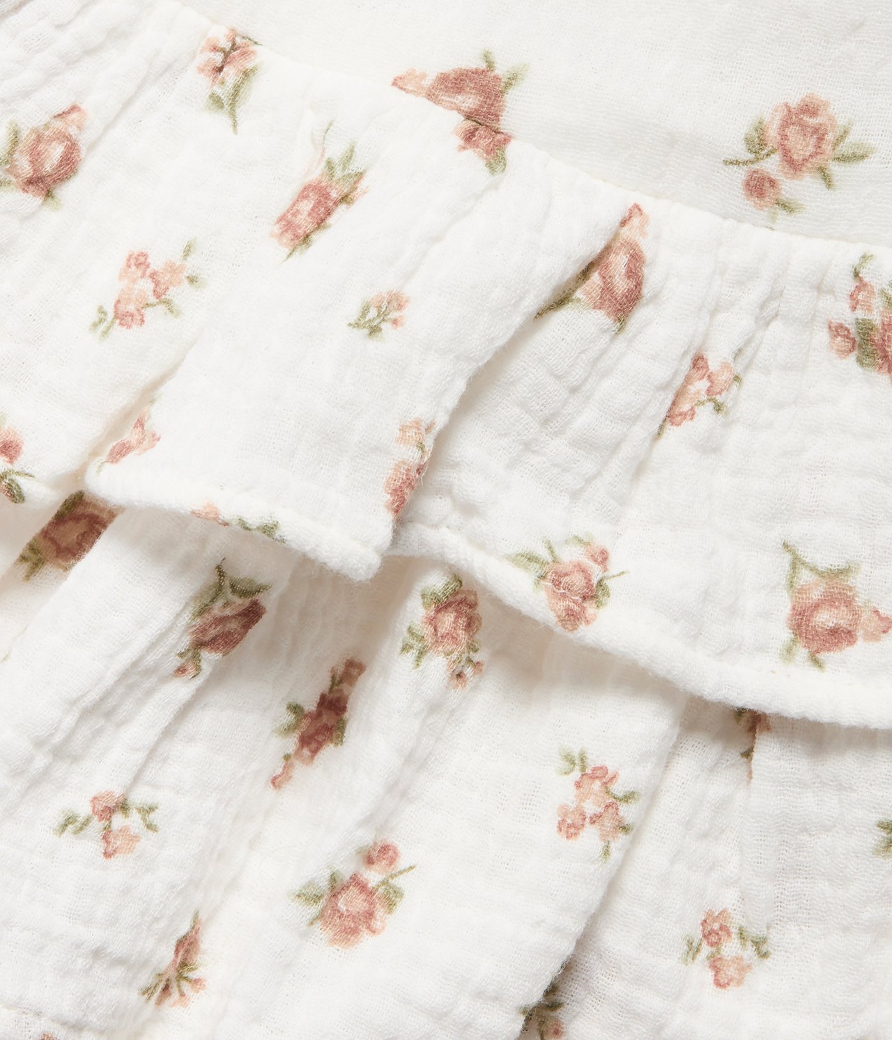 Floral romper body - Off-white - 1