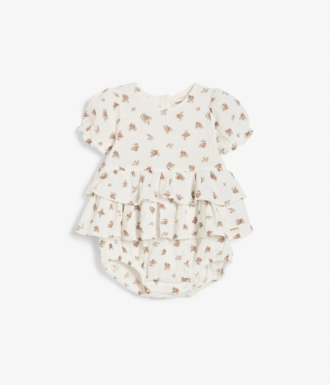 Floral romper body - Off-white - 2