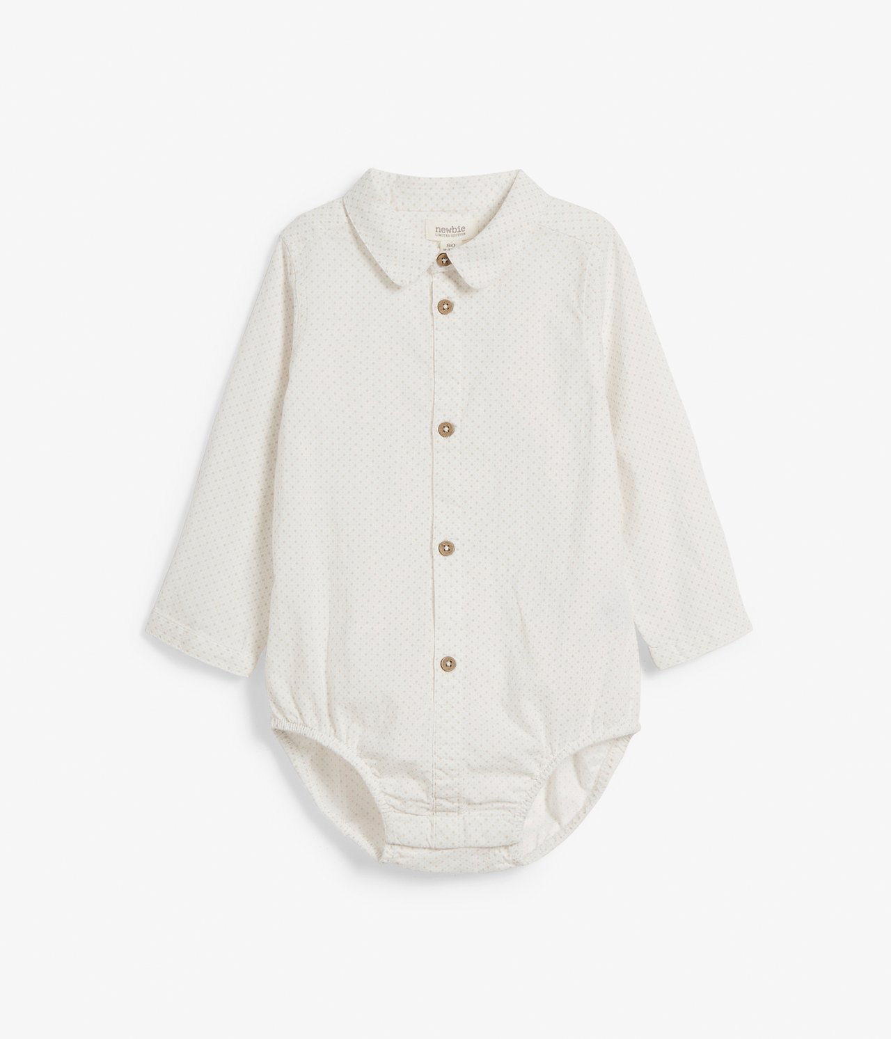 Gemusterter Hemdbody - Beige - 3