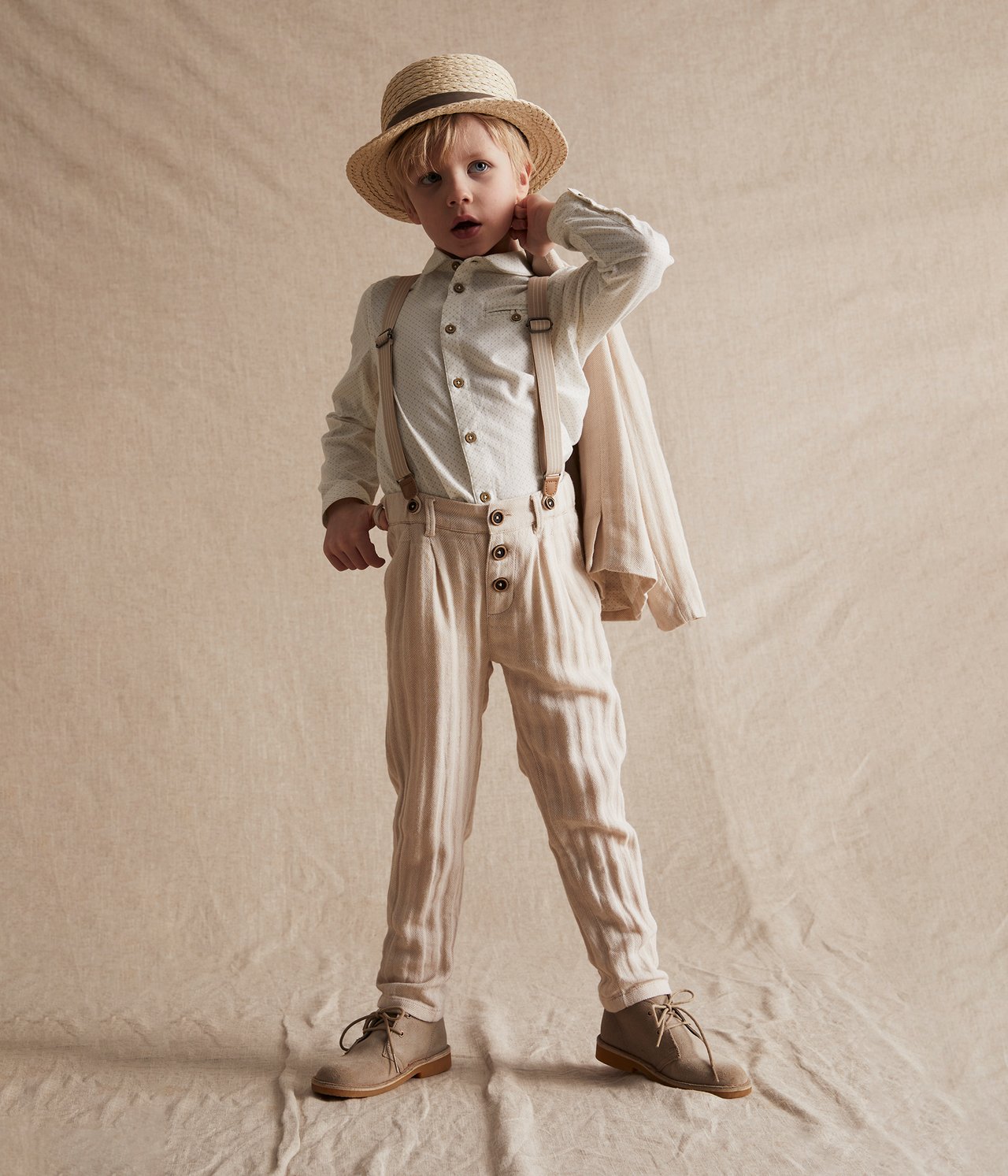 Gemustertes Hemd - Beige - 3