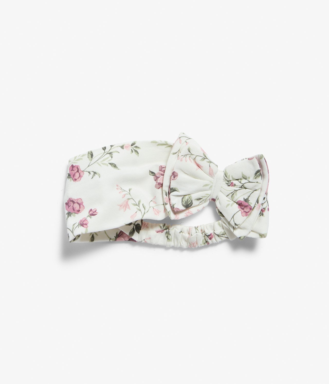 Haarband mit Blumenmuster - Naturweiß - 1