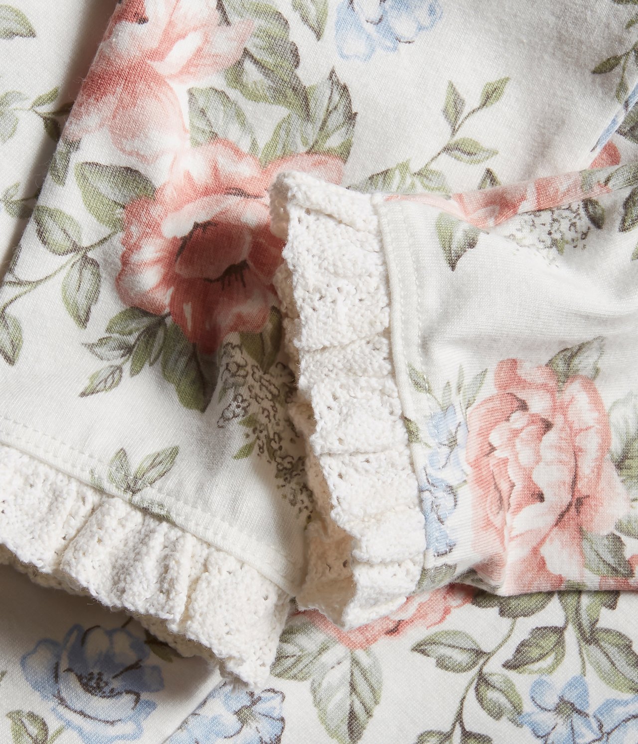 Leggings mit Blumenmuster - Naturweiß - 1