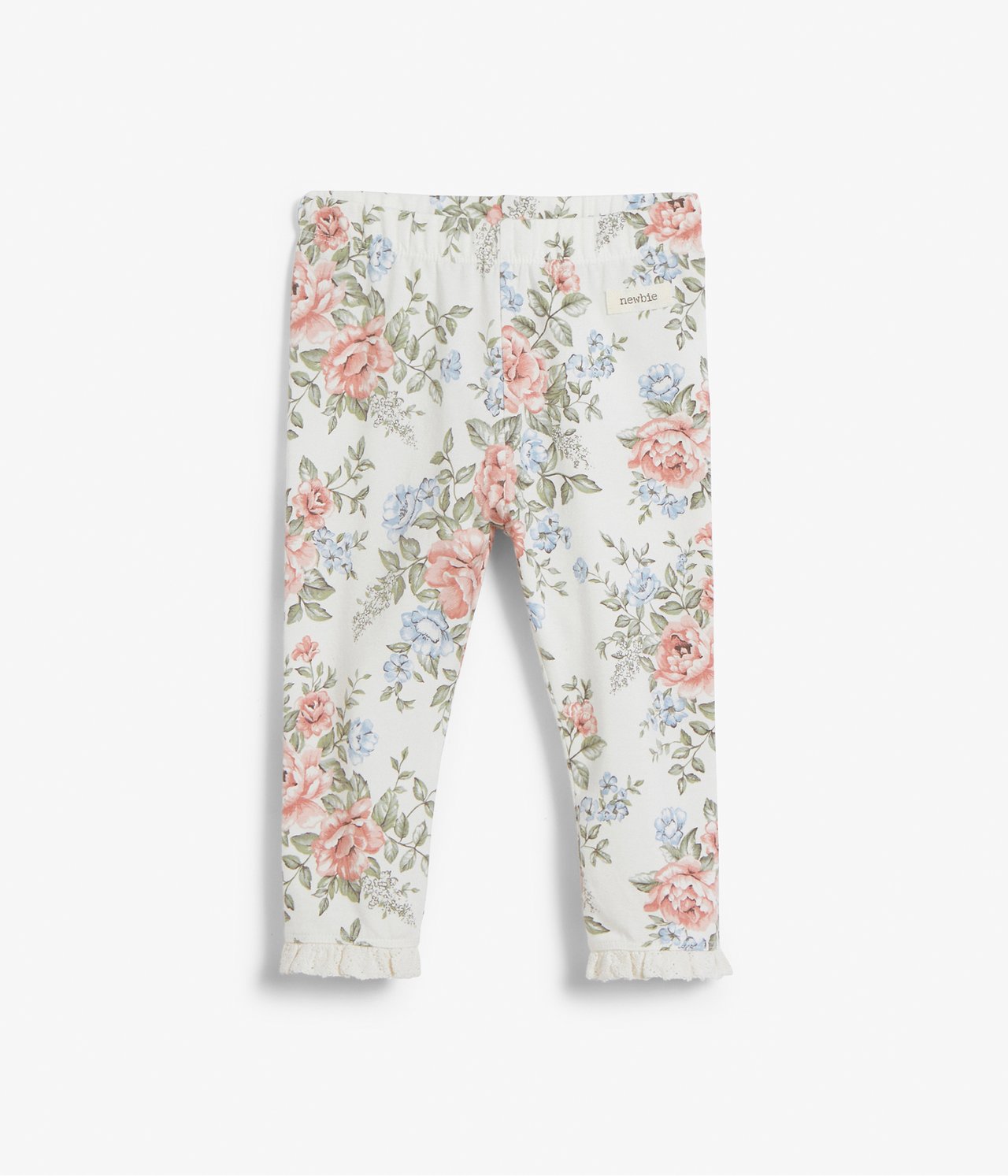 Leggings mit Blumenmuster - Naturweiß - 2