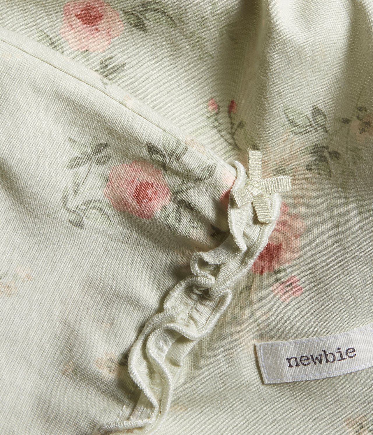Zweiteiliges Pyjama-Set mit Blumenmuster - Hellgrün - 1