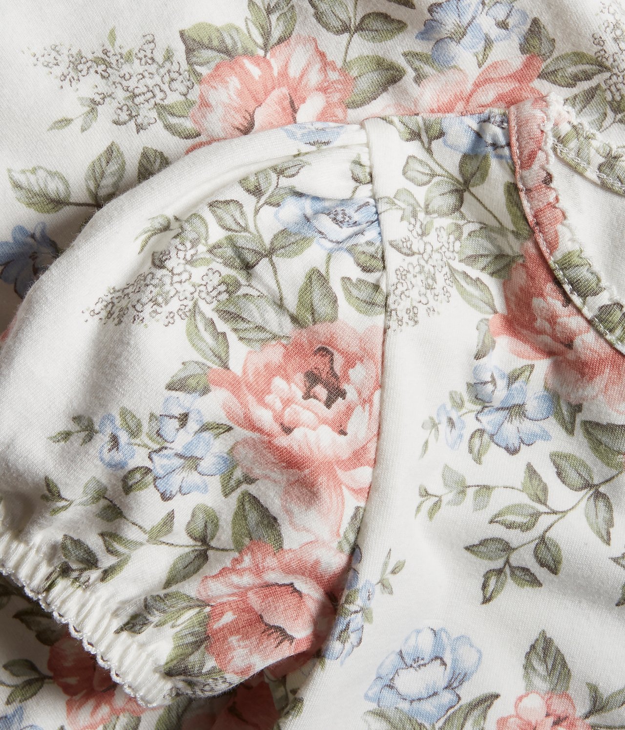 Floral short-sleeved bodysuit - Off-white - 1