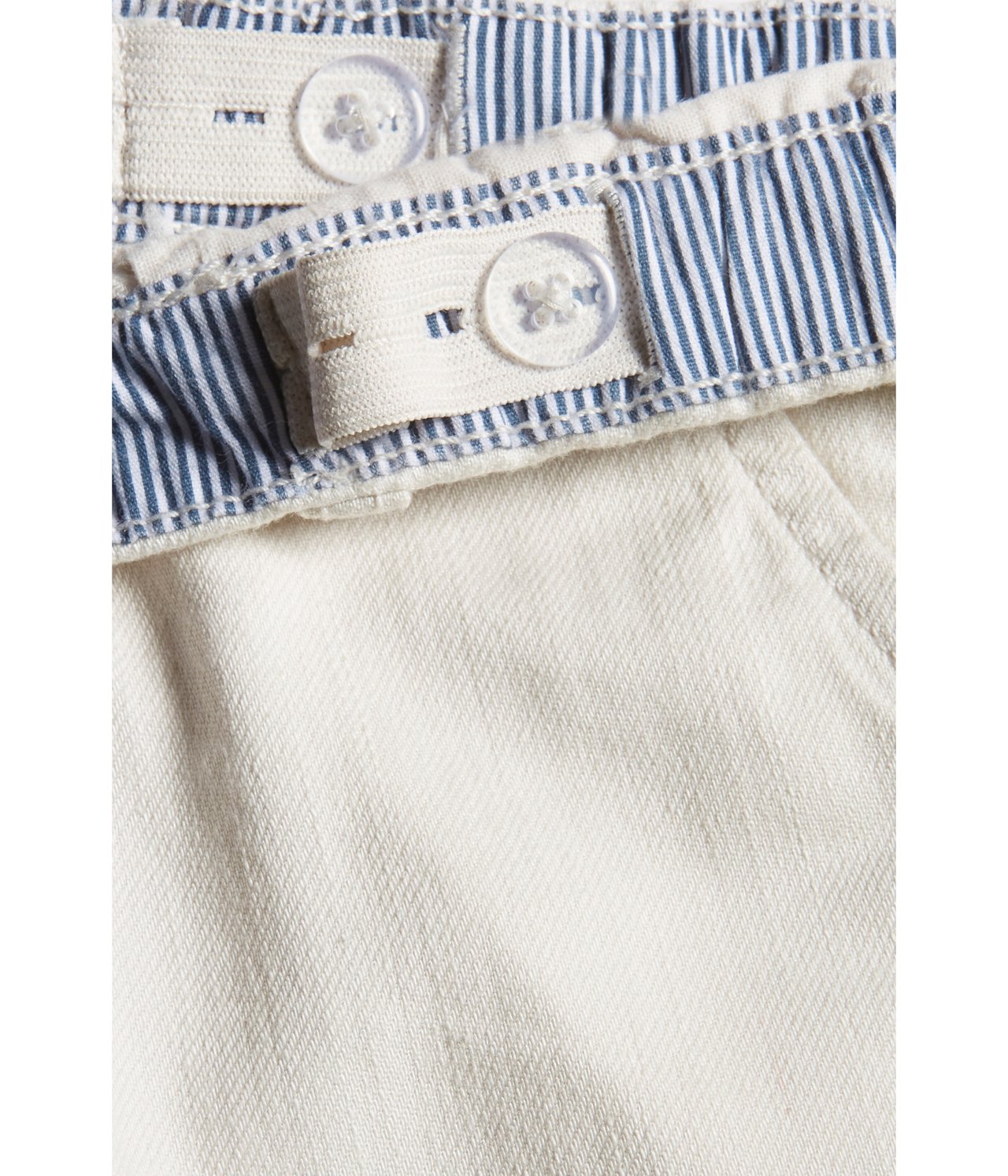 Gewebte Shorts aus Twill - Naturweiß - 2