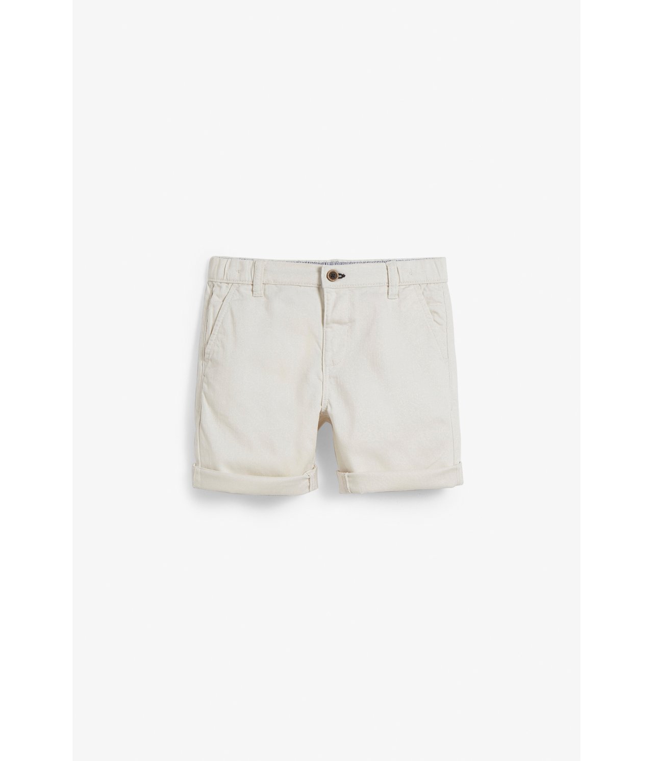 Gewebte Shorts aus Twill - Naturweiß - 3