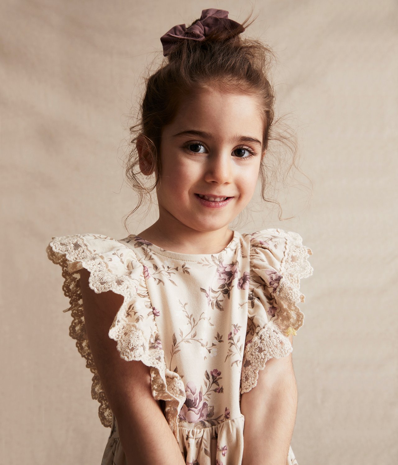 Floral dress - Beige - 2