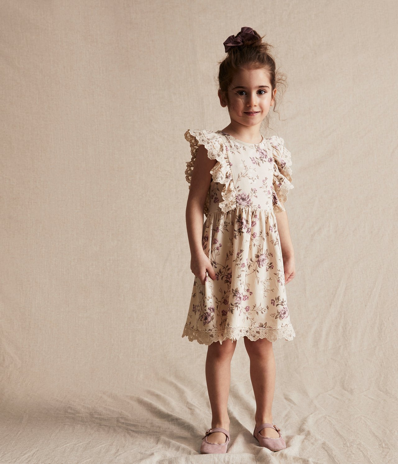 Floral dress - Beige - 5