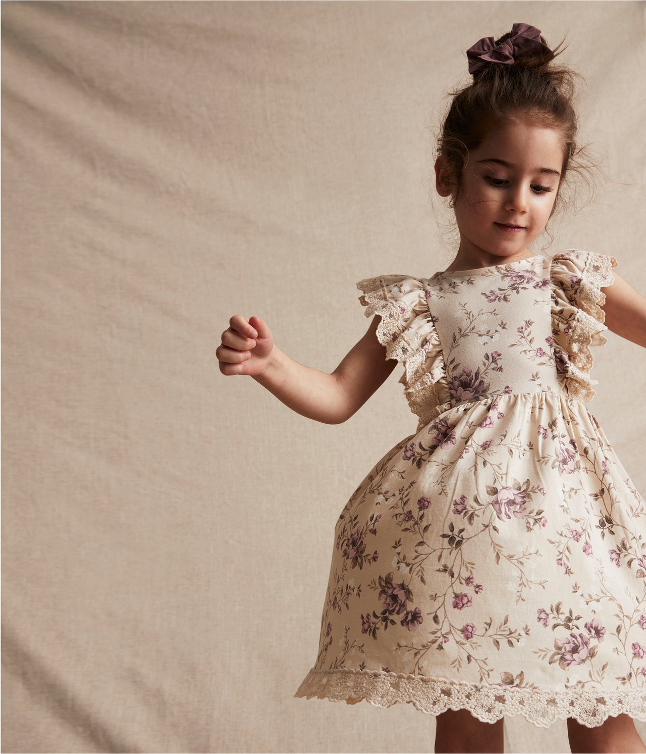 Floral dress - Beige - 1