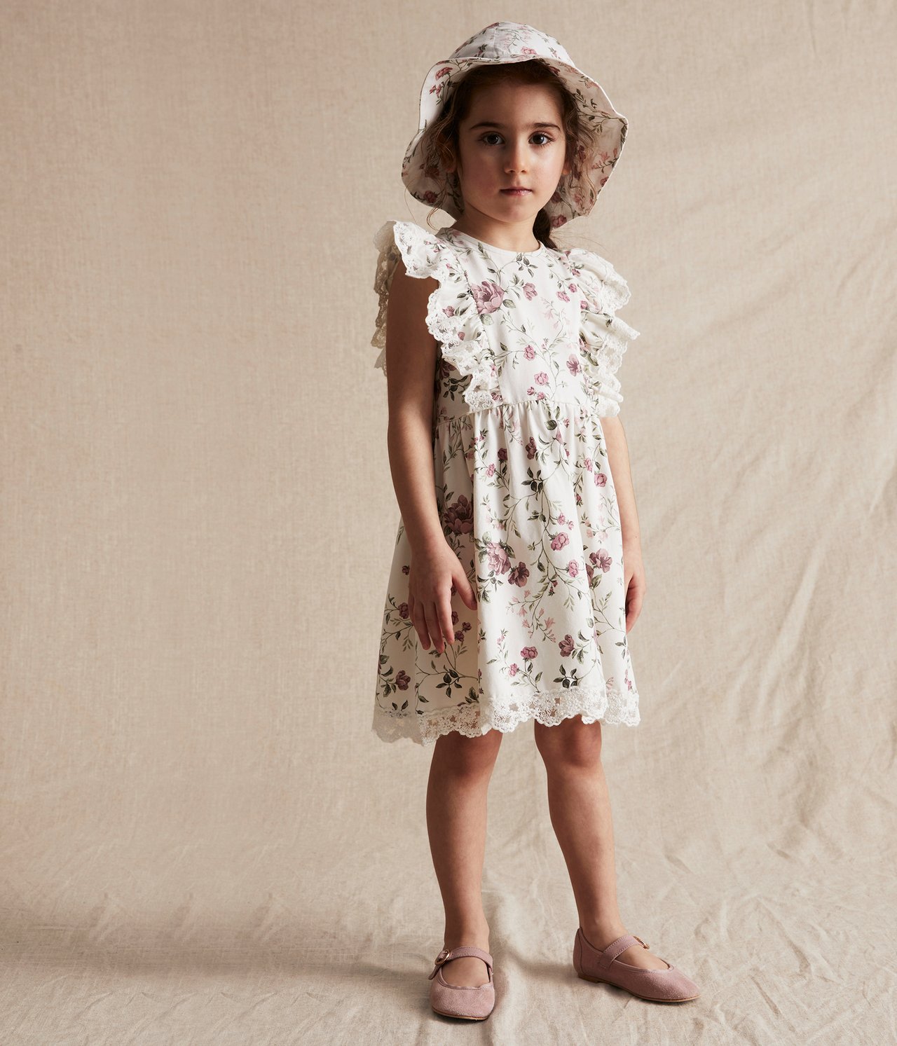Floral dress - Off-white - 1