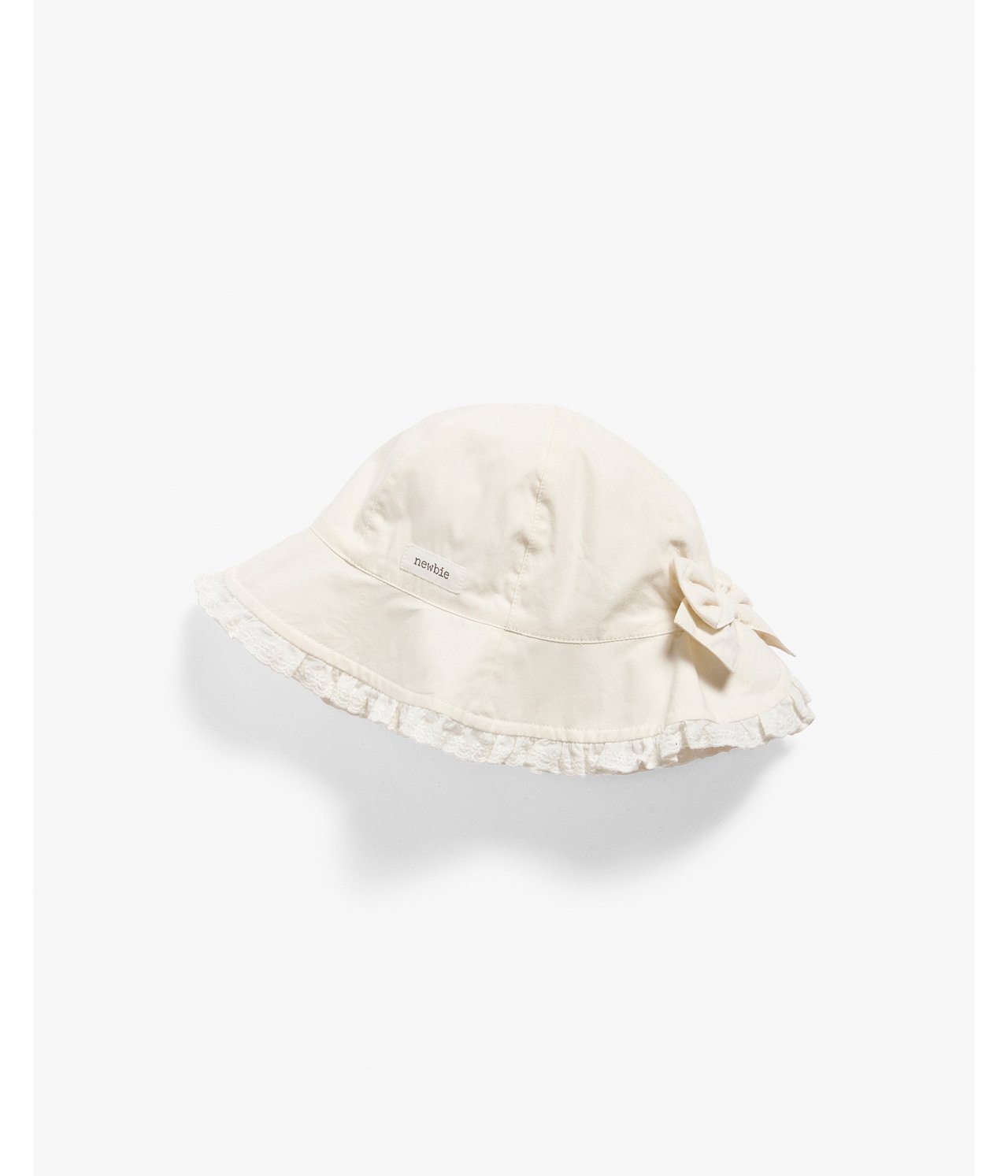 Bow sun hat - Off-white - 1