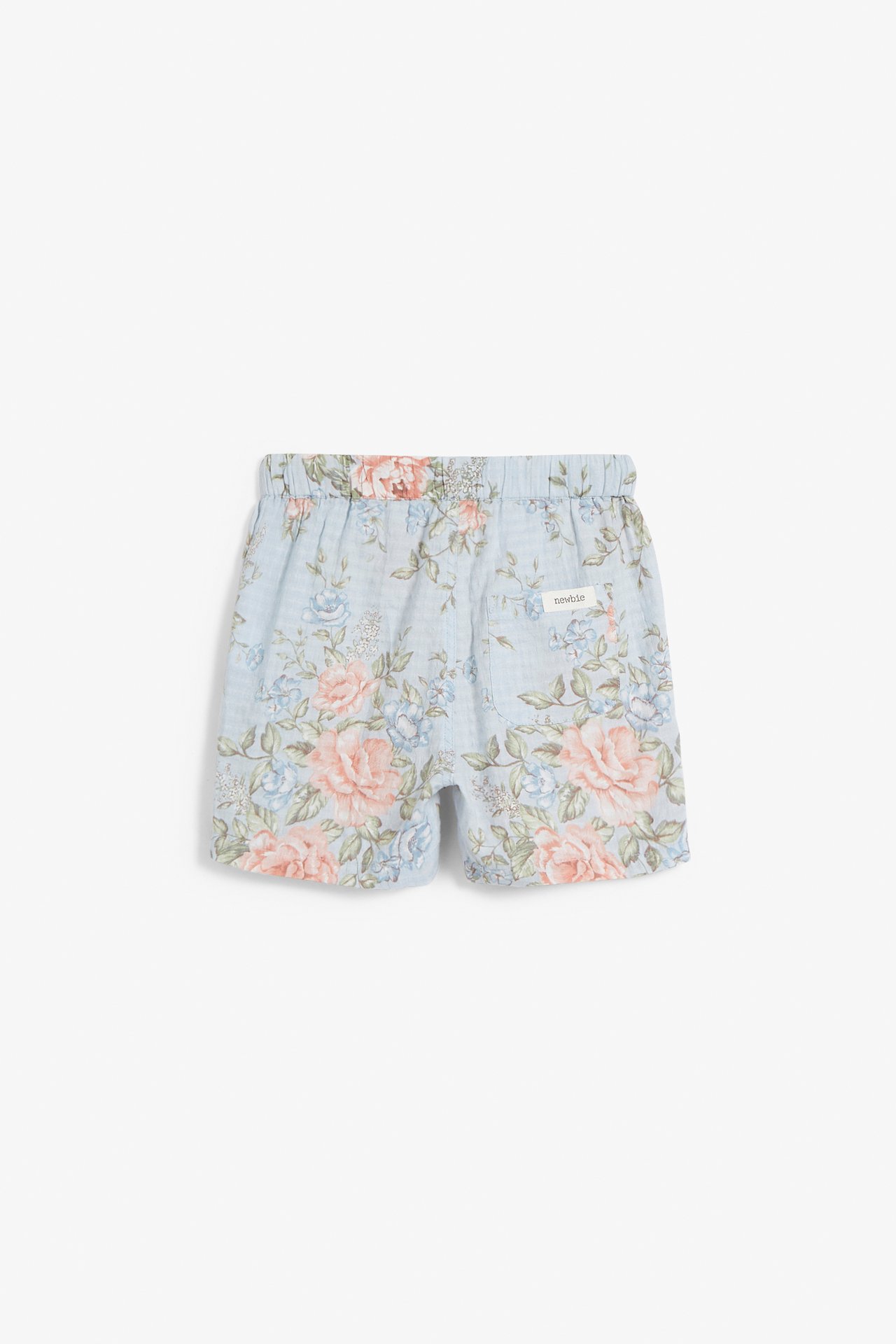 Gewebte Shorts mit Blumenmuster - Hellblau - 3
