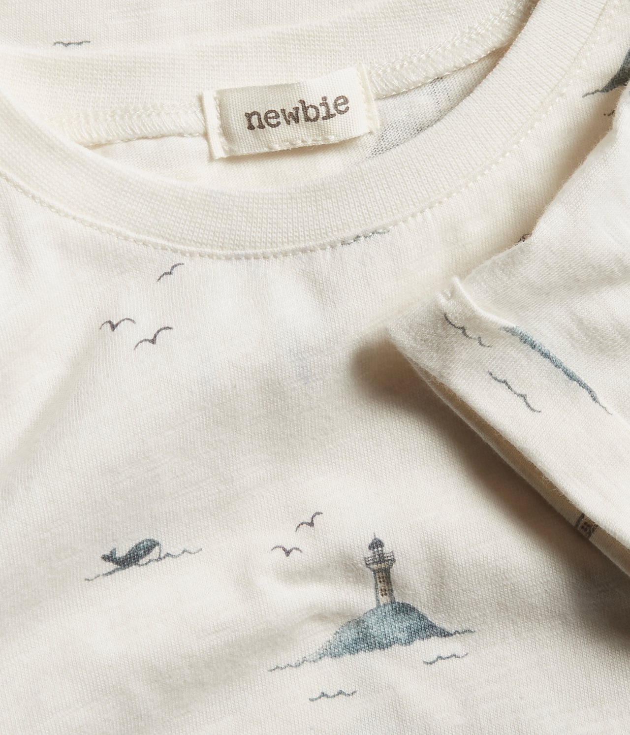 T-Shirt mit Archipel-Print - Naturweiß - 1