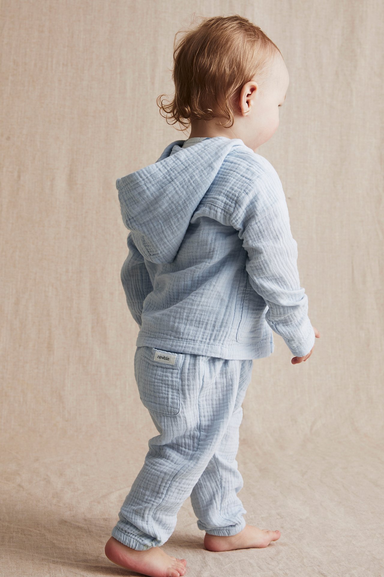 Cotton muslin jacket - Blue - 4