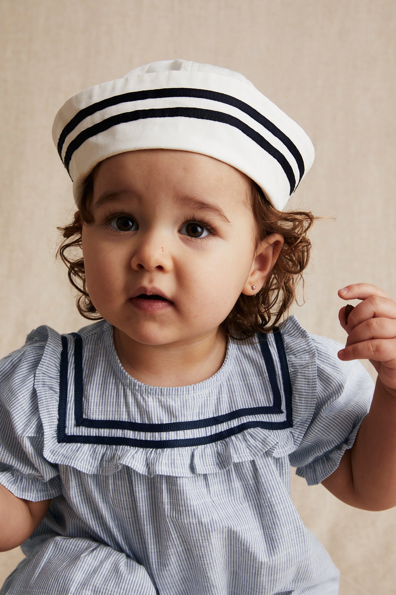 Striped Sailor's dress - Blue - 1