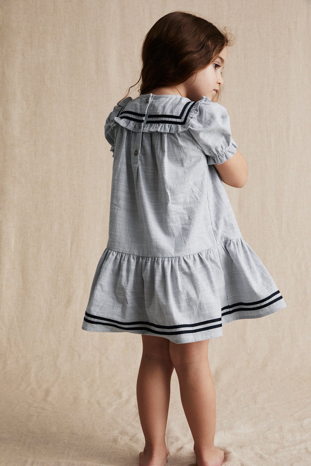 Striped sailor's dress - Blue - 2