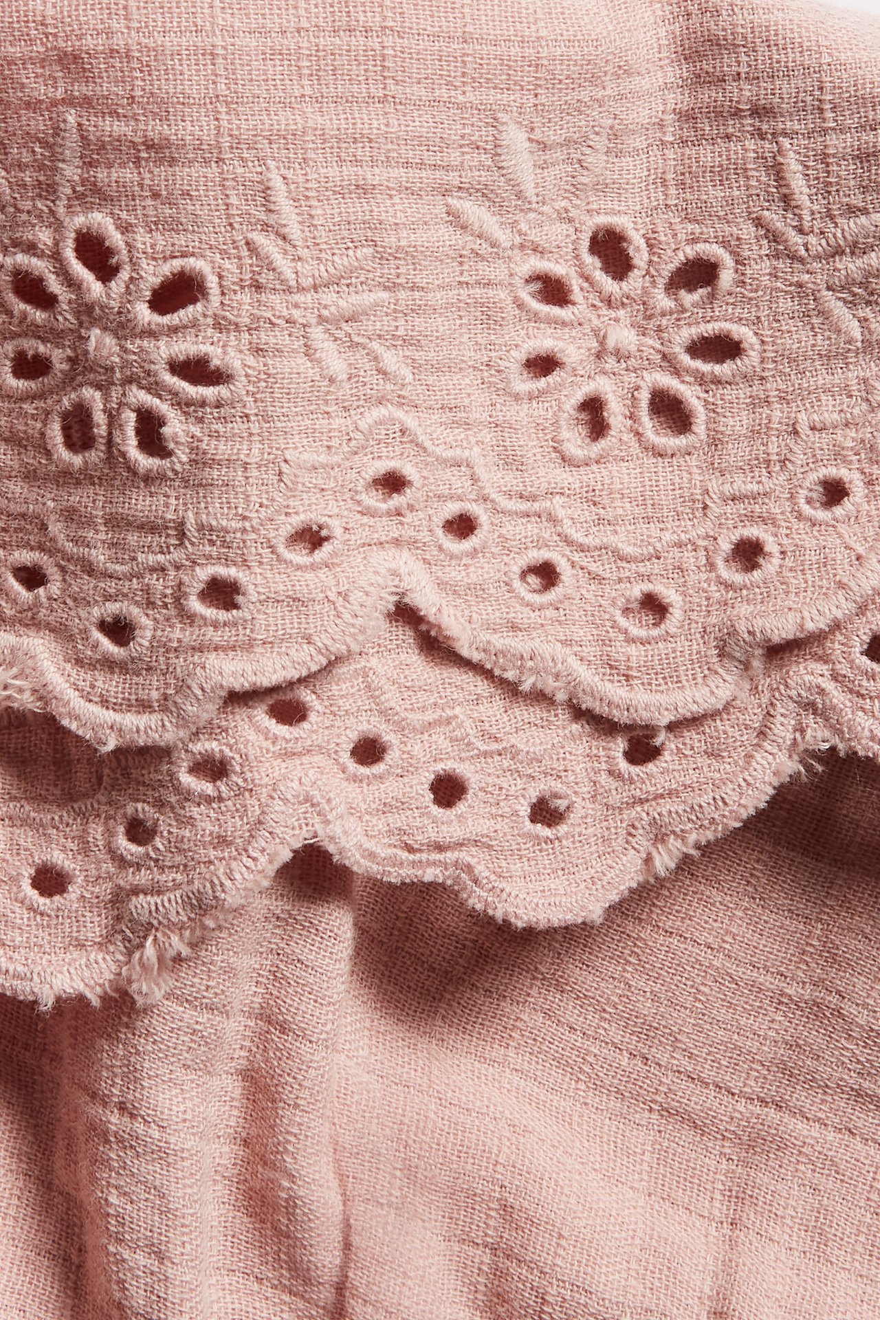 Shorts mit Stickerei - Rosa - 1