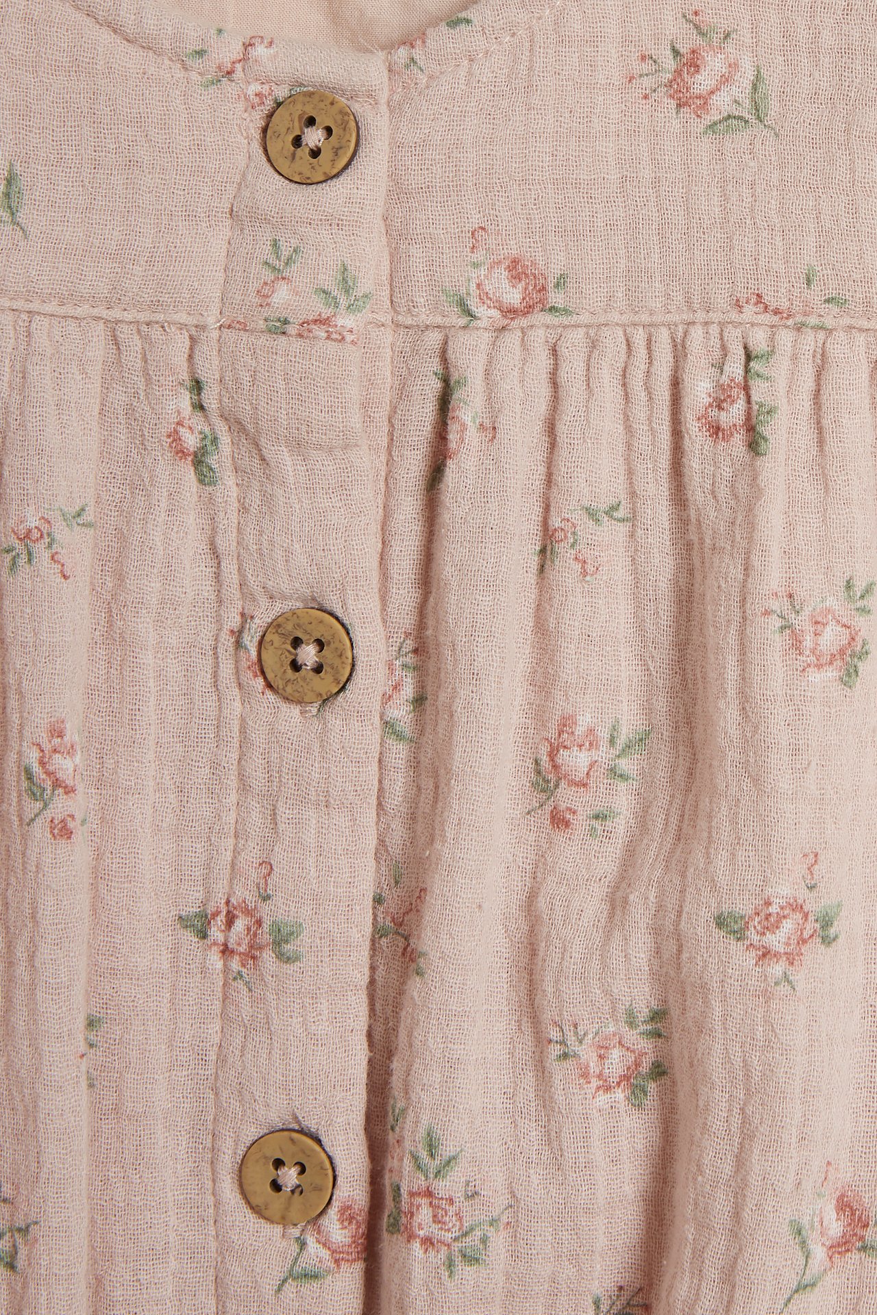 Powder pink floral playsuit - Light pink - 1