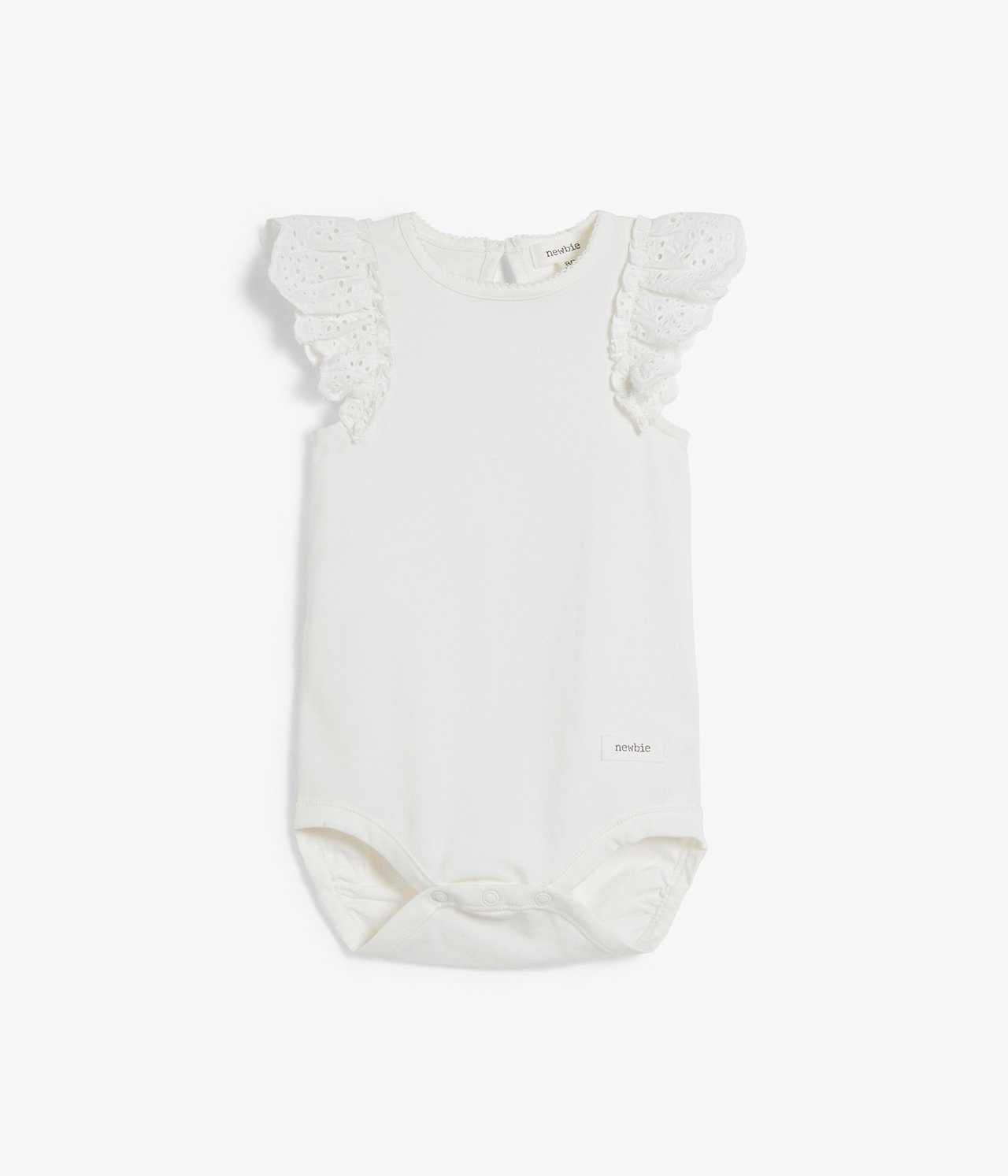 Broderie anglaise frills body - Off-white - 2