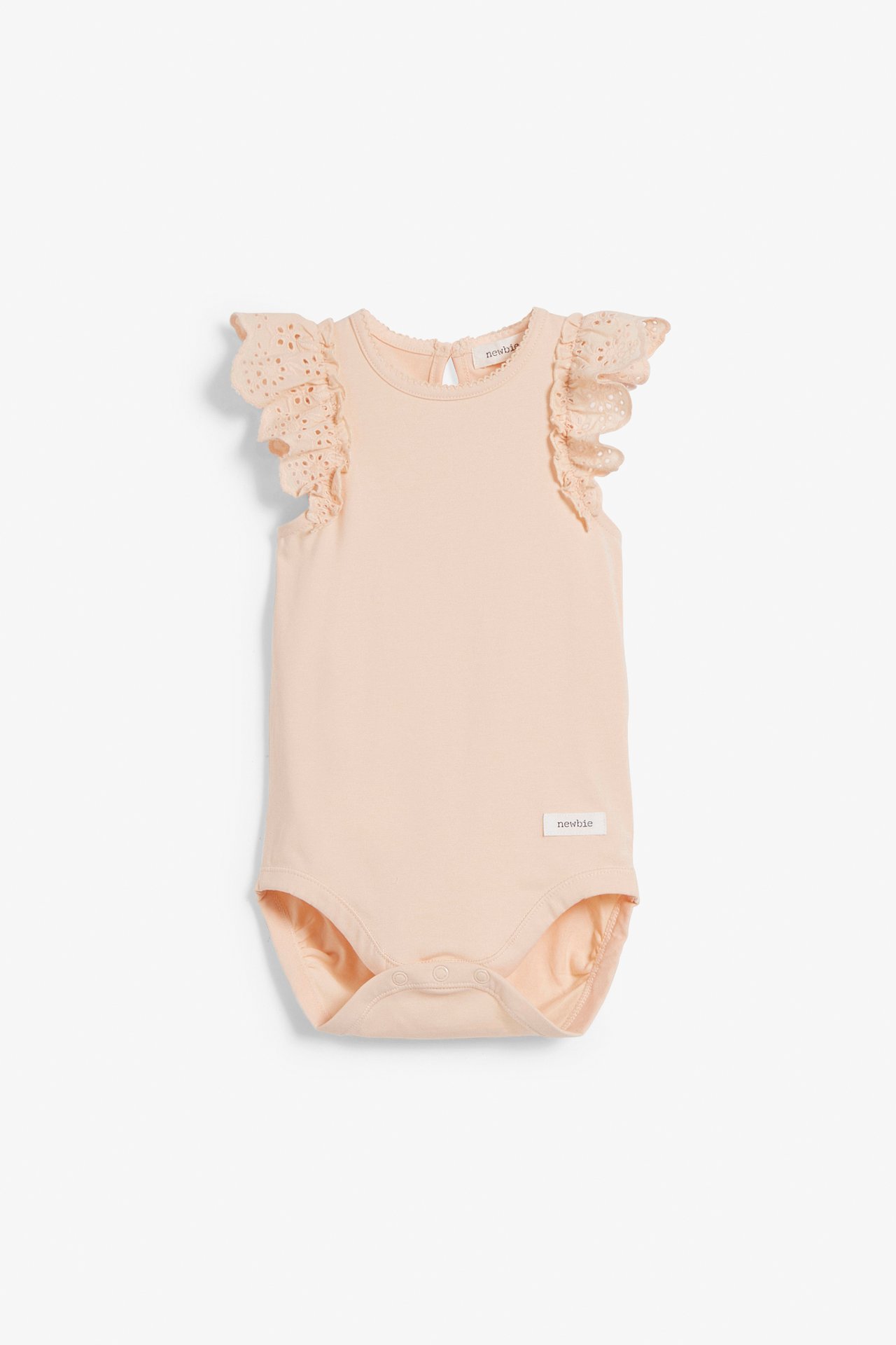 Broderie anglaise frill body - Orange - 2