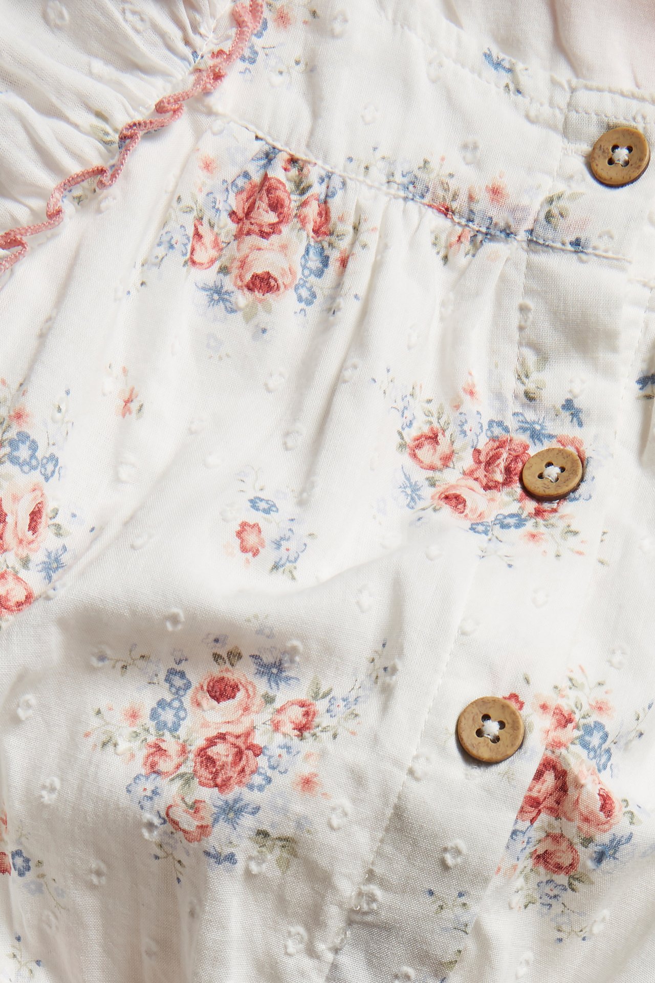 Floral romper - Off-white - 1