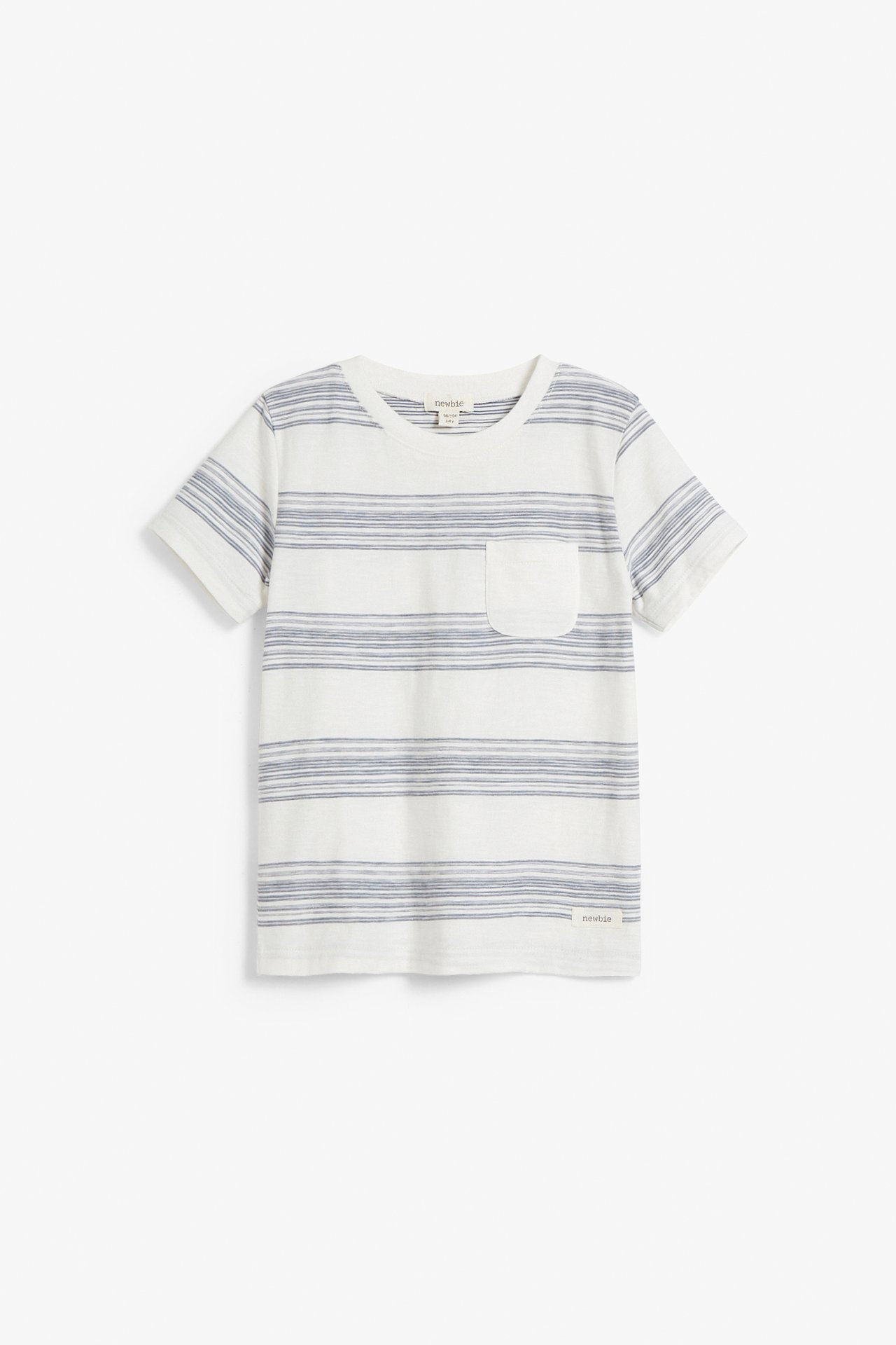 Gestreiftes T-Shirt aus strukturiertem Jersey - Naturweiß - 2