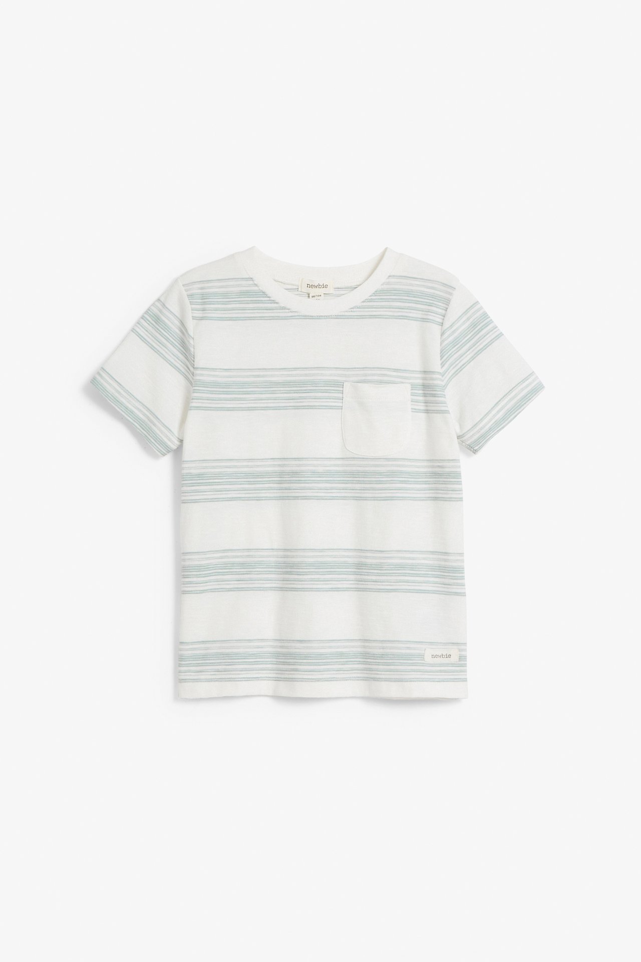 Gestreiftes T-Shirt aus strukturiertem Jersey - Blau - 2