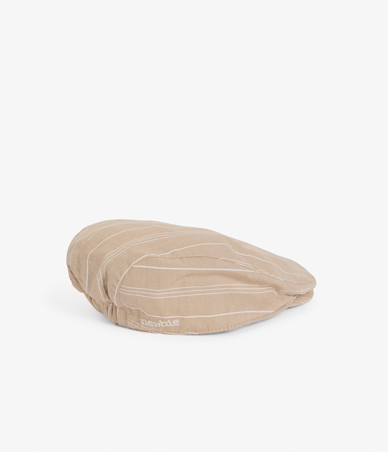 Gestreifte Schiebermütze - Beige - 2
