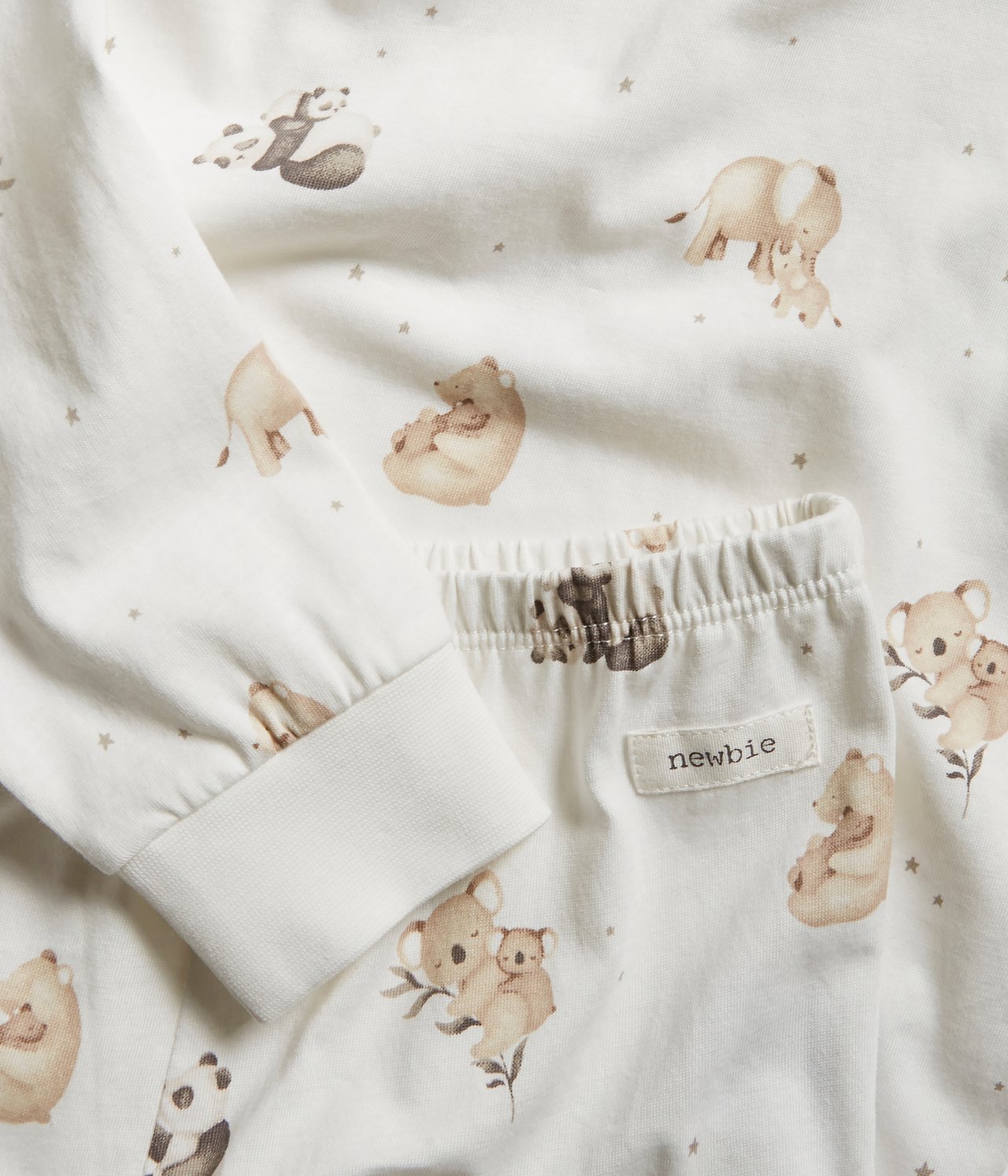 Animal two-piece pajamas - Off-white - 1