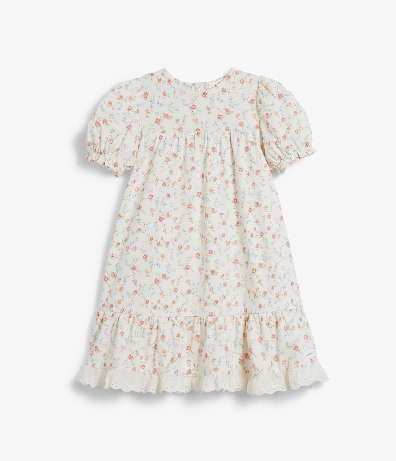 Floral short-sleeved dress - Off-white - 2