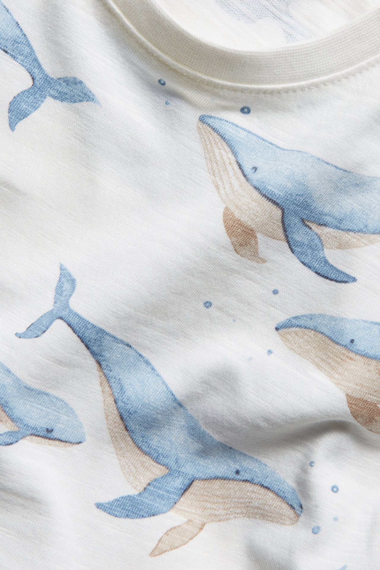 Whale print t-shirt - Off-white - 2