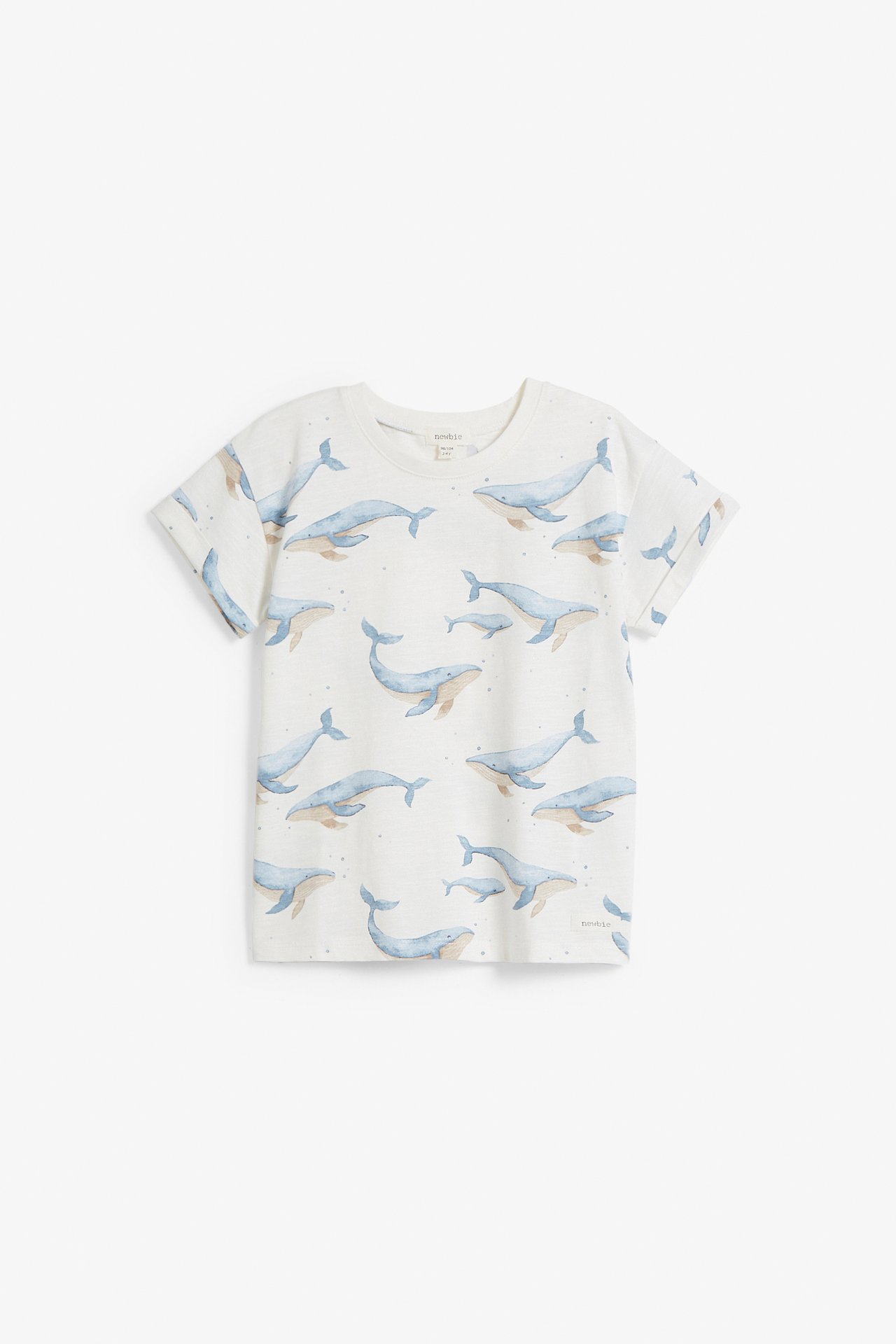 Whale print t-shirt - Off-white - 3