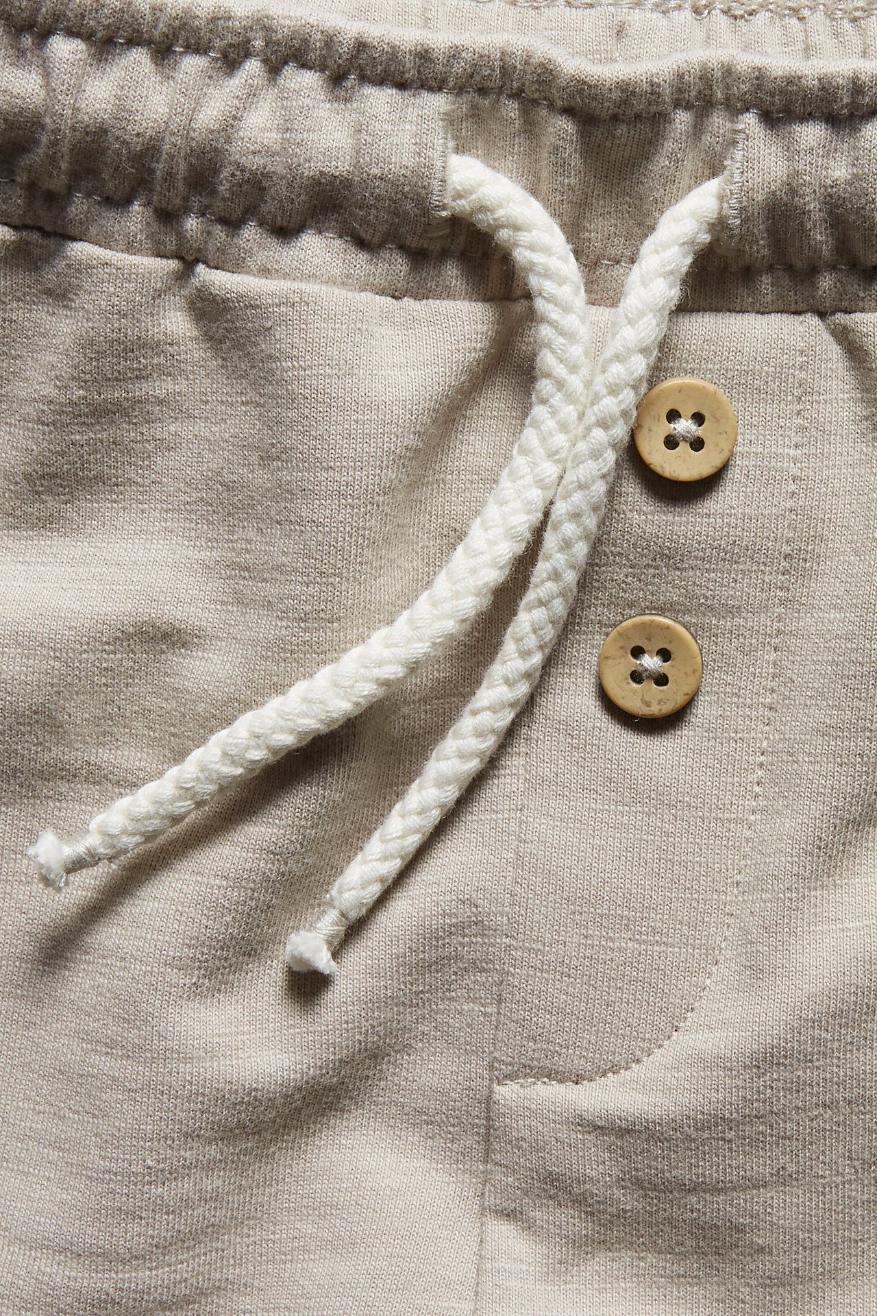 Slub jersey shorts - Beige - 4