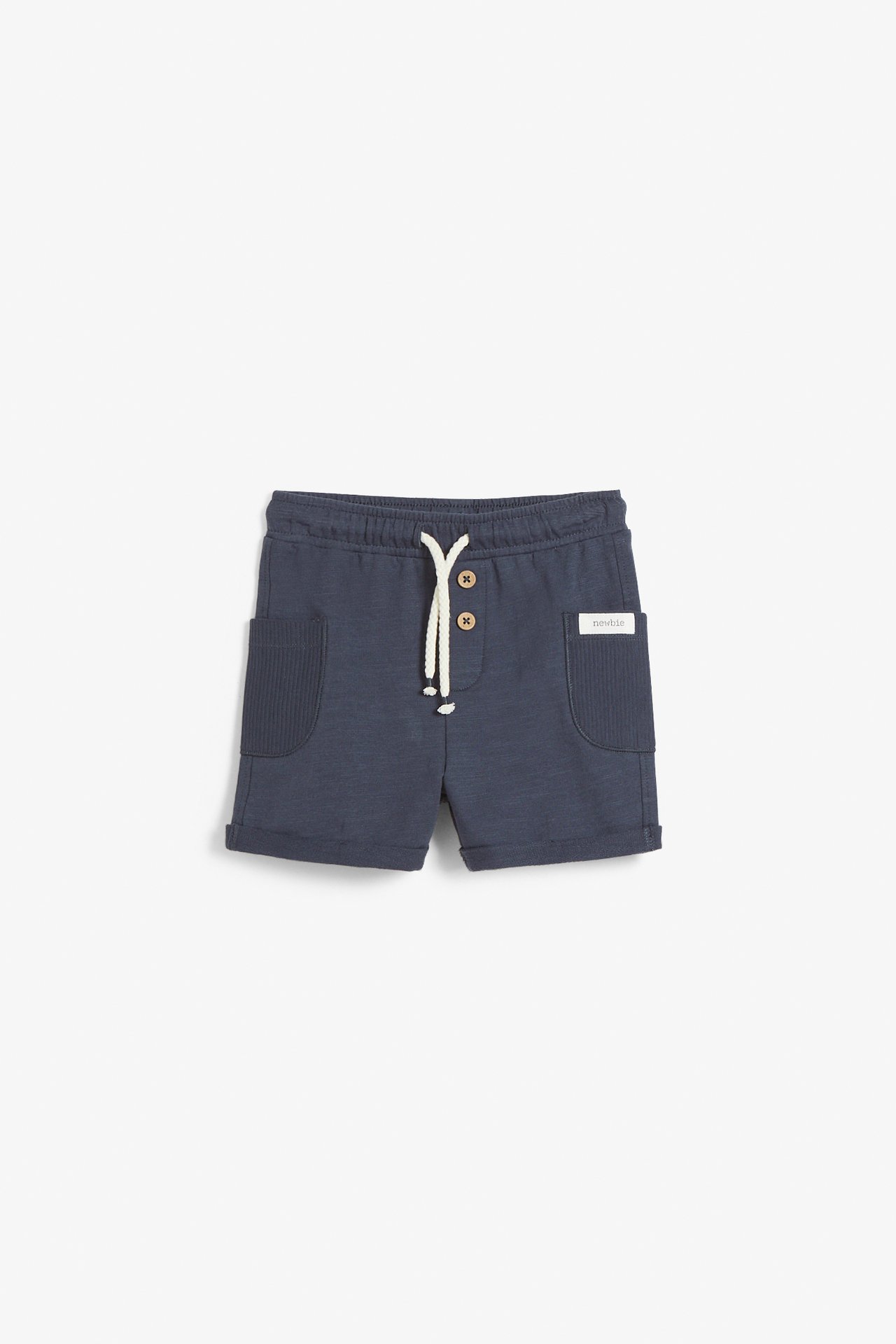 Slub jersey shorts - Dark blue - 2