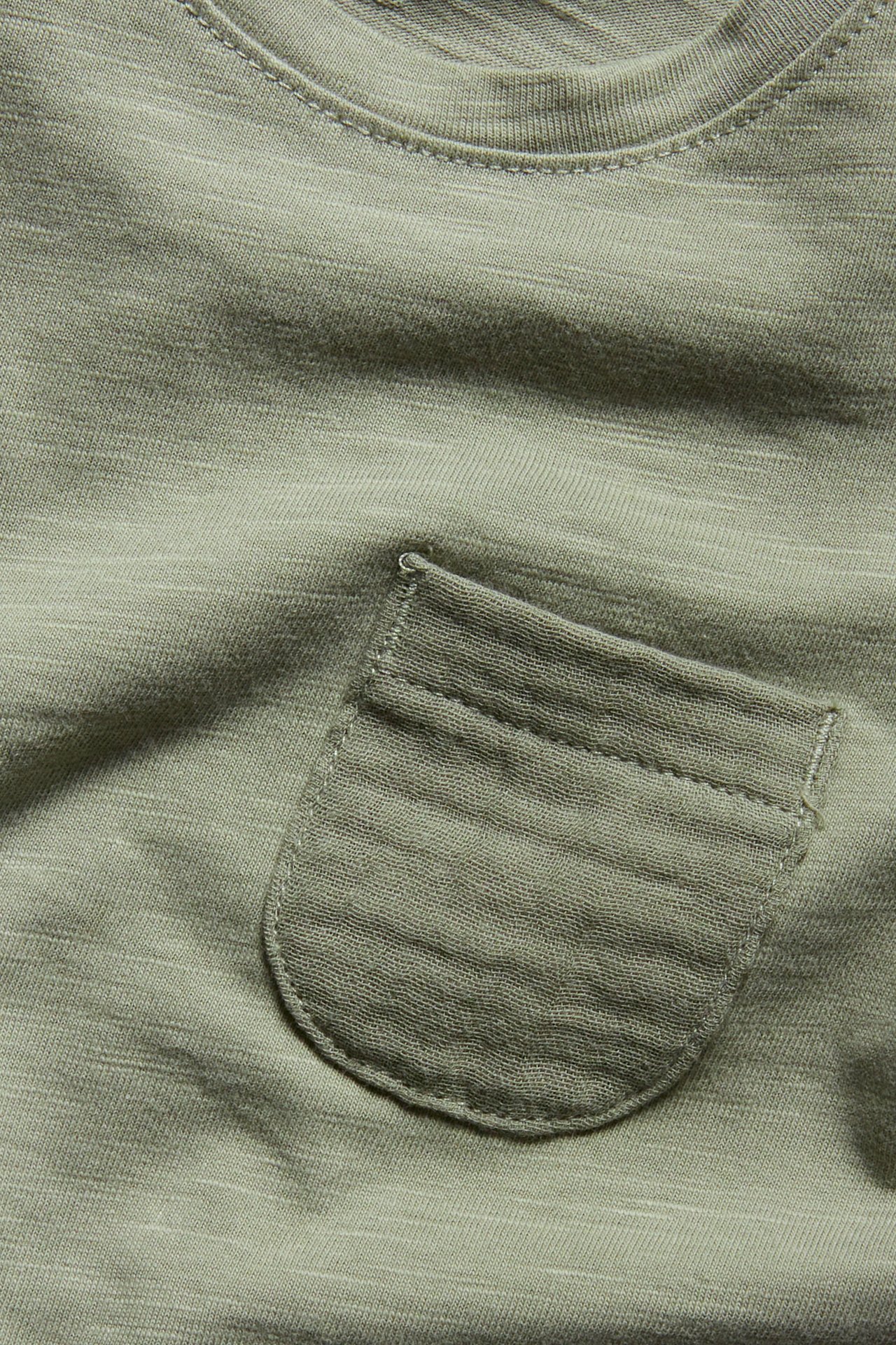 Slub jersey bodysuit - Dark green - 1