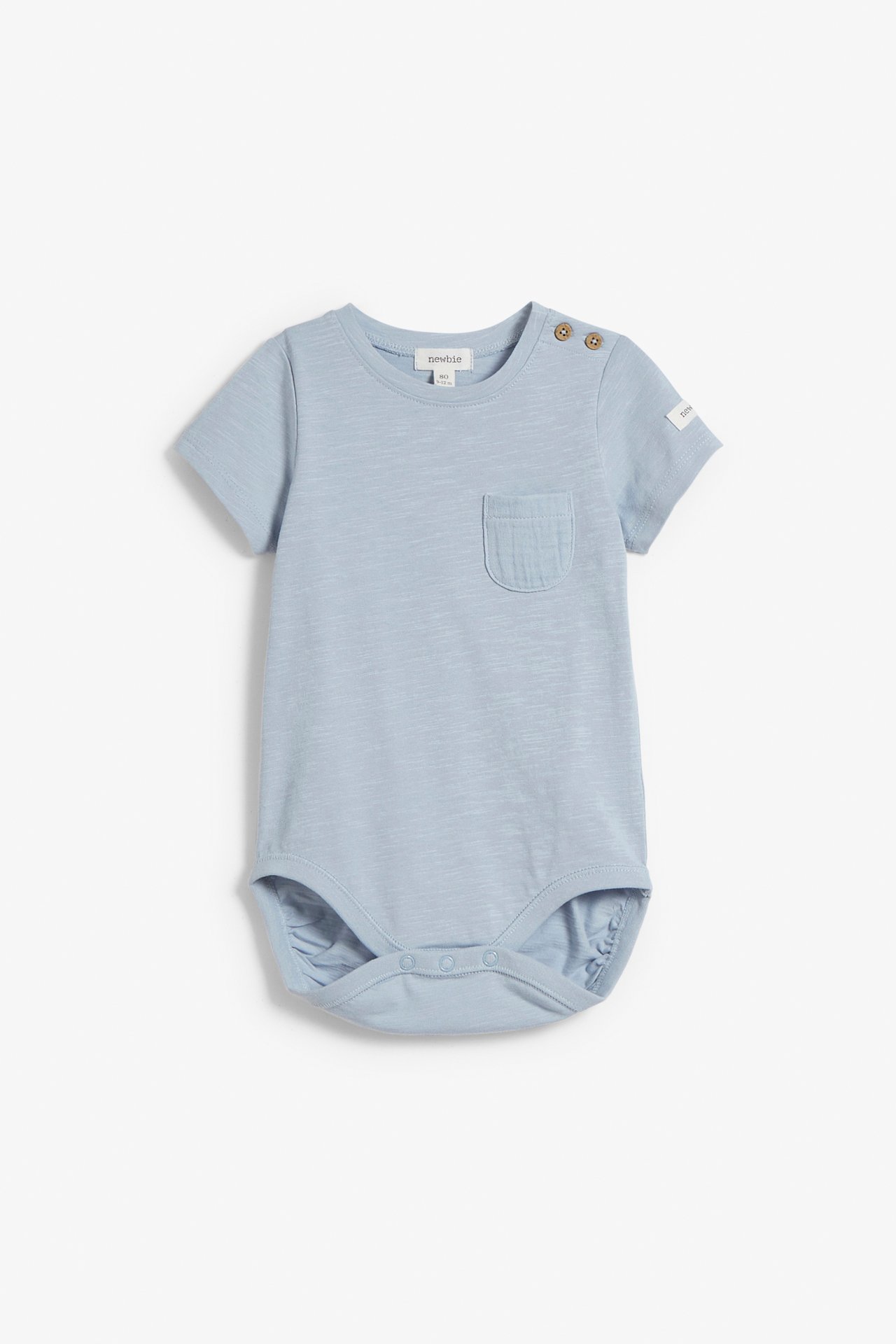 Body aus strukturiertem Strick - Blau - 2